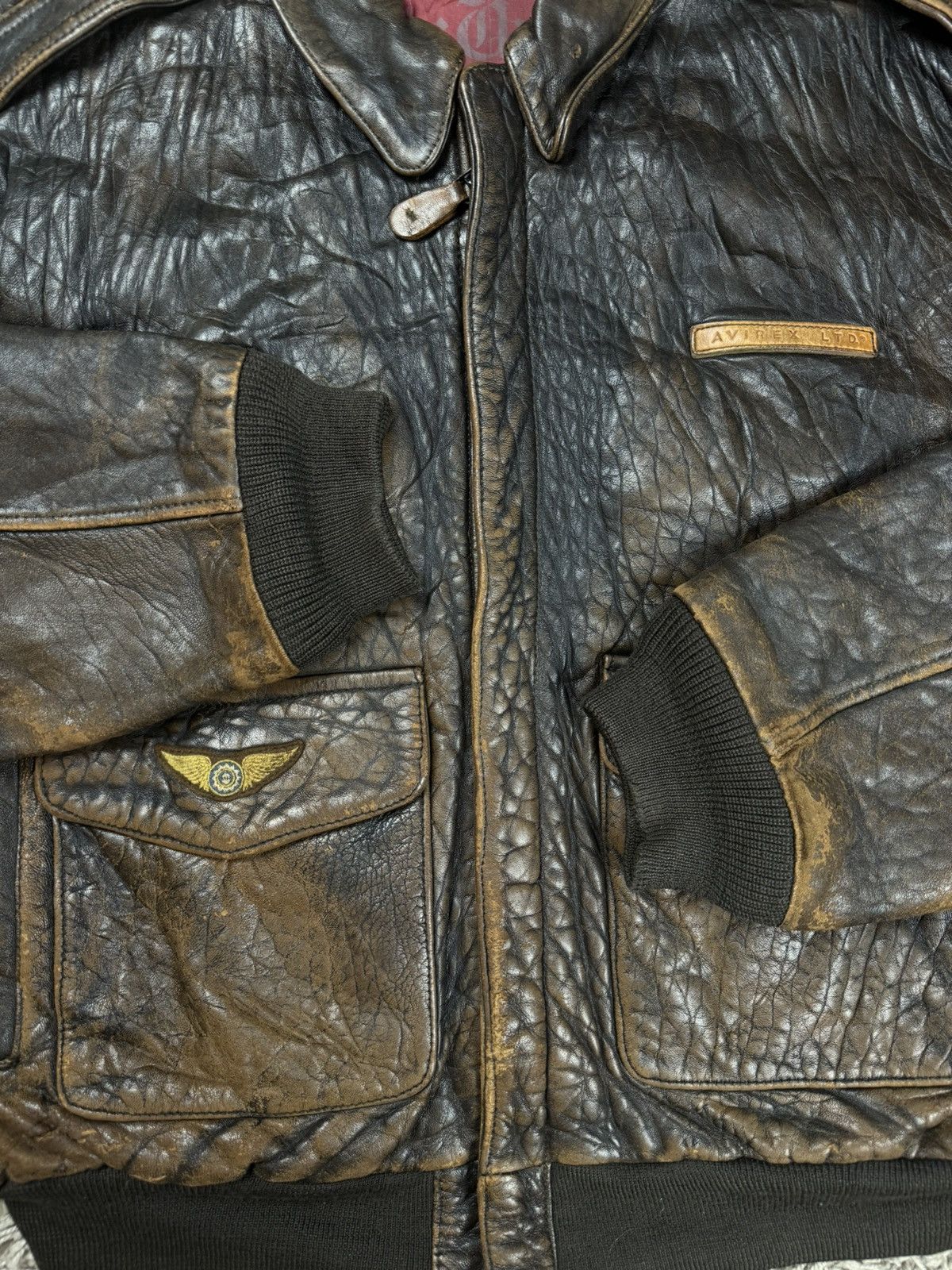 Vintage leather jacket Avirex “Chinese Order” original item