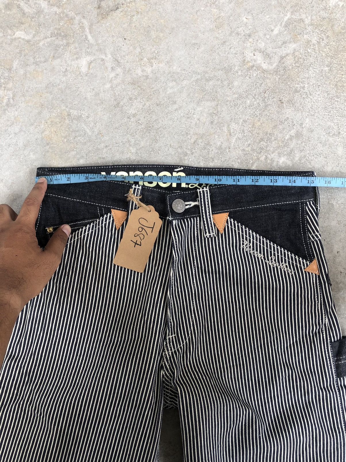 Vanson Leathers Vanson Leather Hickory Stripe Carpenter Bikers Size US 30 / EU 46 - 17 Thumbnail