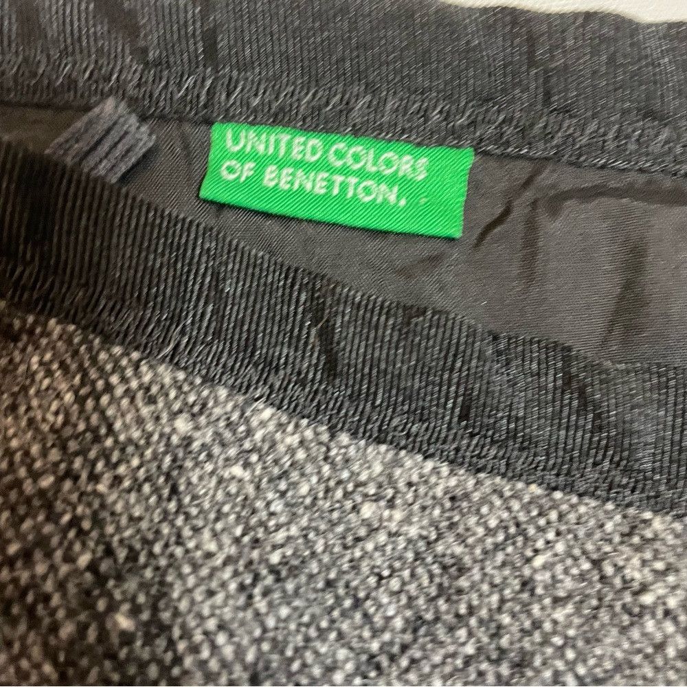 United Colors Of Benetton United Colors of Benetton Grey Wool Mini Skirt With Lace Tr Size 32" / US 10 / IT 46 - 8 Thumbnail