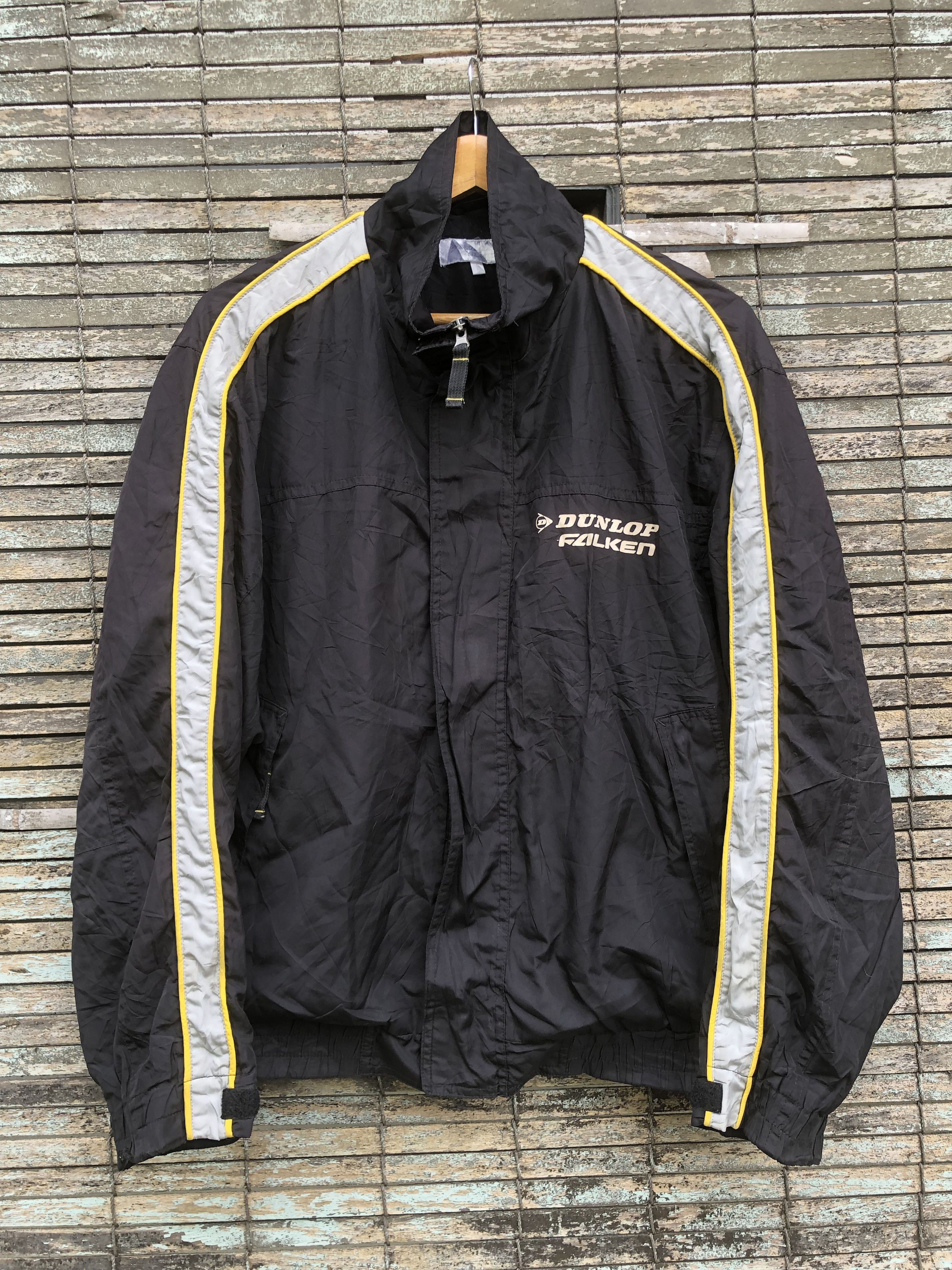 Japanese Brand Vintage Dunlop Falken Le Mans LM703 Zipper Jacket Size US L / EU 52-54 / 3 - 1 Thumbnail