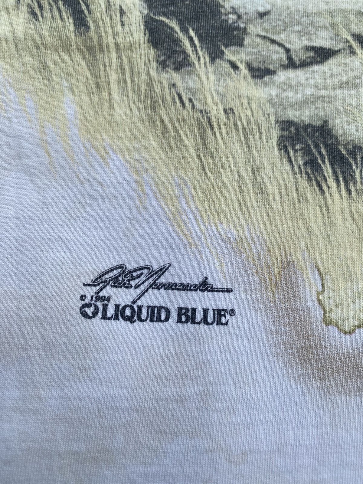 Liquid Blue Rare Vintage Liquid Blue Lion Head Printed Tshirt Size US L / EU 52-54 / 3 - 25 Thumbnail