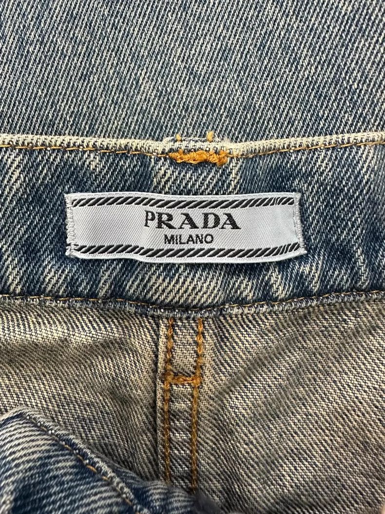 Prada Prada High Waist Blue Denim Pants -2505 Size US 26 / EU 42 - 6 Thumbnail