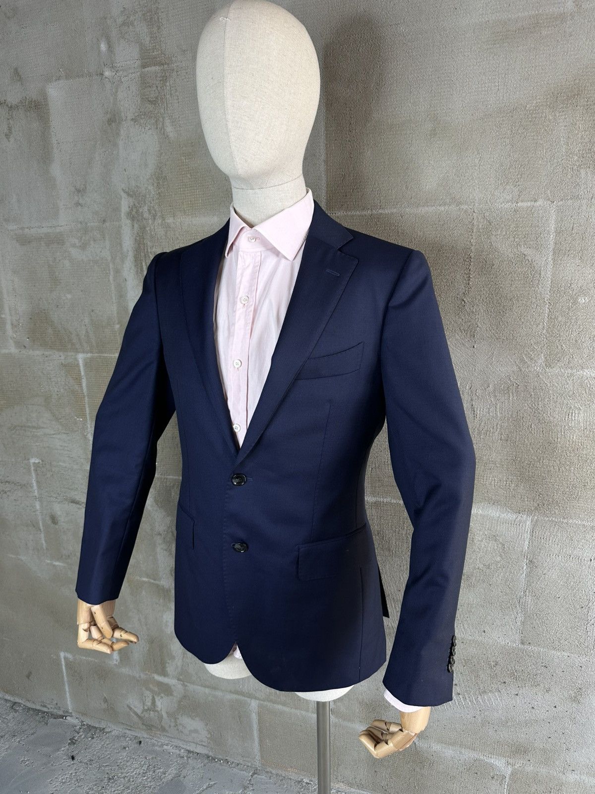 Suitsupply SUITSUPPLY Blazer Pure Wool Italy Blue Jacket Suit Size 40L - 2 Thumbnail