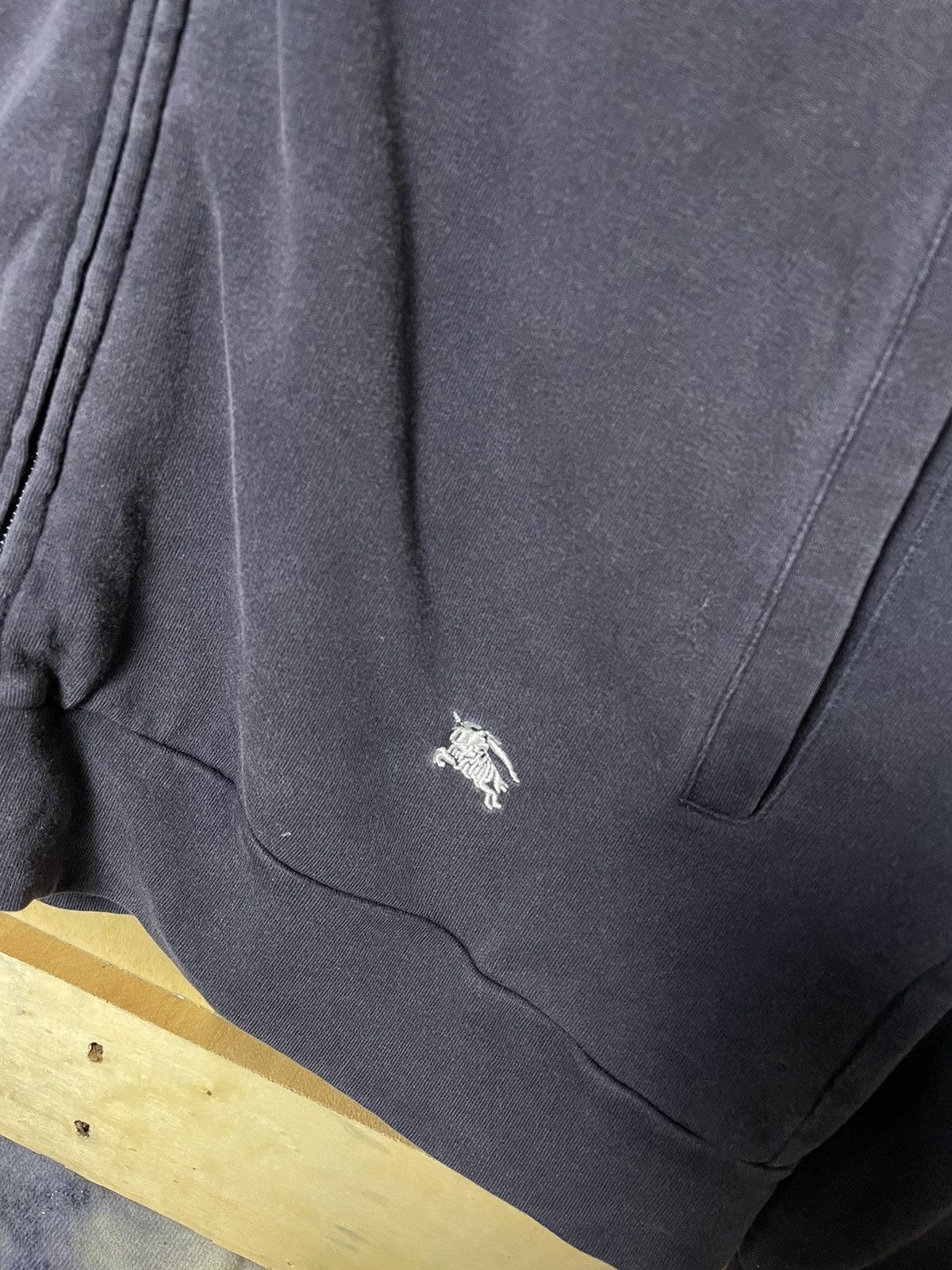 Burberry Burberry black label y2k sunfaded Zipper Hoodie Size US L / EU 52-54 / 3 - 5 Thumbnail