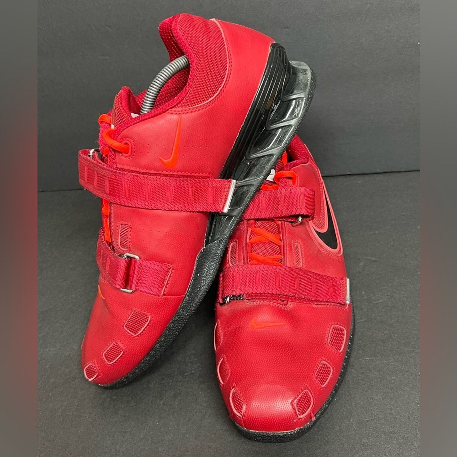 Nike Nike Romaleos 2 Red Black Weightlifting Shoes SAMPLE RARE Size US 14 / EU 47 - 3 Thumbnail