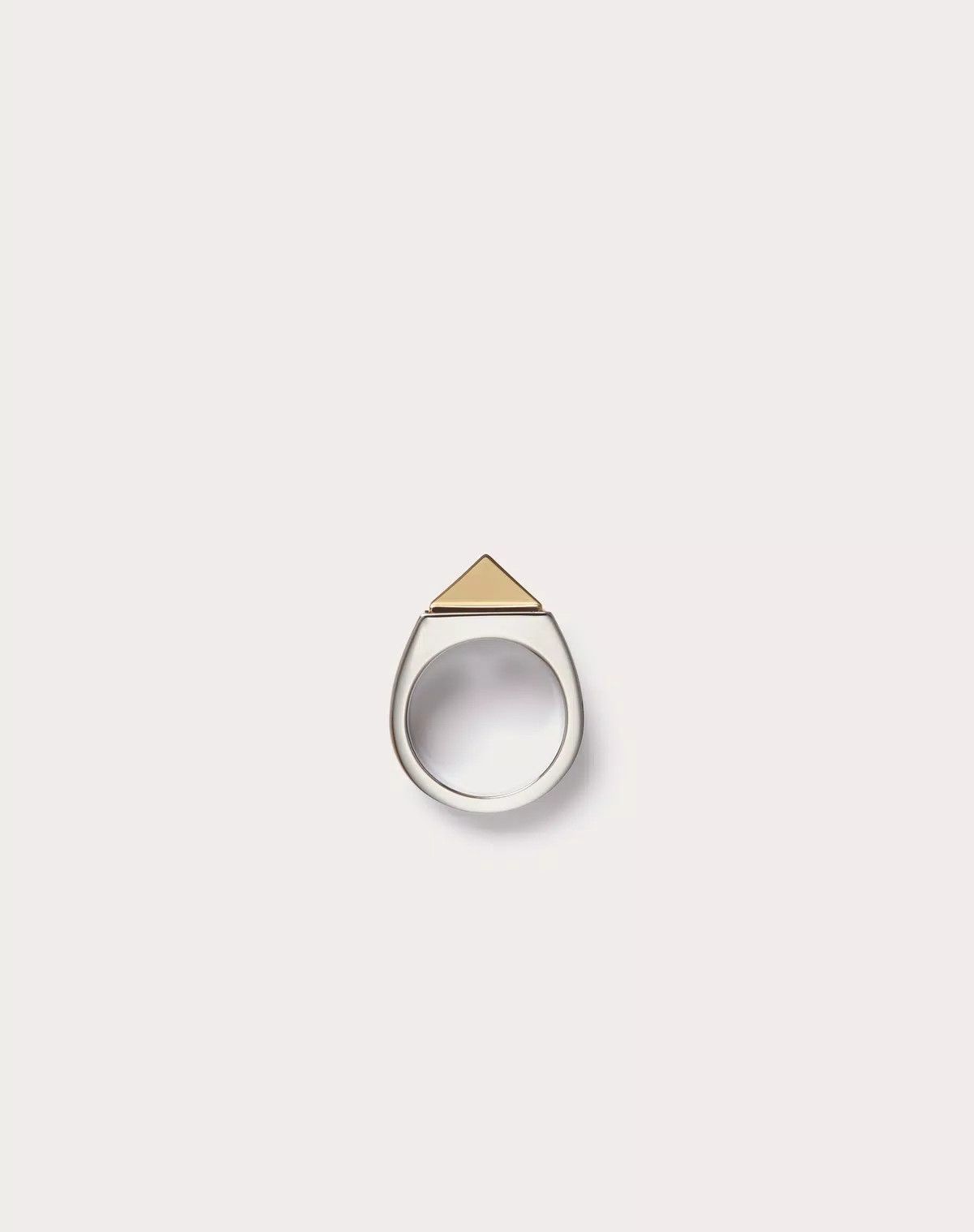 Valentino oc11z0725 Size:19/ Rockstud Metal Ring in Silver Size ONE SIZE - 3 Thumbnail