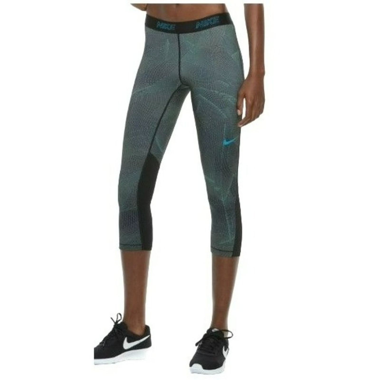 Nike Nike Training Mesh Panel Capri Leggings Womens Medium Size 26" / US 2 / IT 38 - 1 Thumbnail