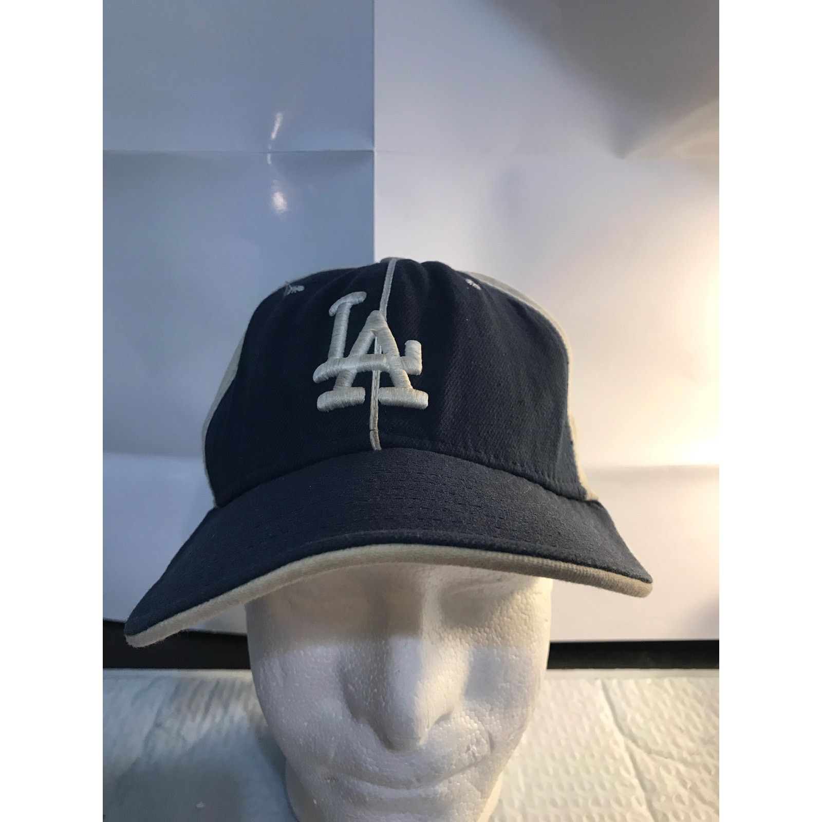 MLB MLB LA DODGERS Fitted Baseball Cap ss 7 1/8 100% wool Size ONE SIZE - 1 Thumbnail