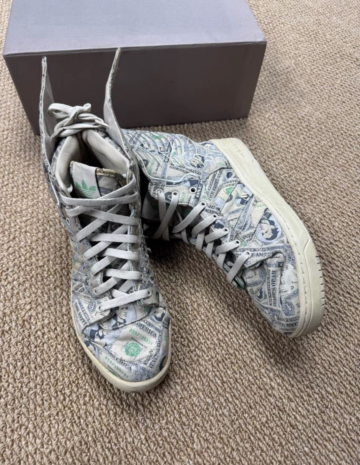 Adidas Adidas Jeremy Scott JS Wings Dollar G95773 K37 Size US 8 / EU 41 - 4 Thumbnail
