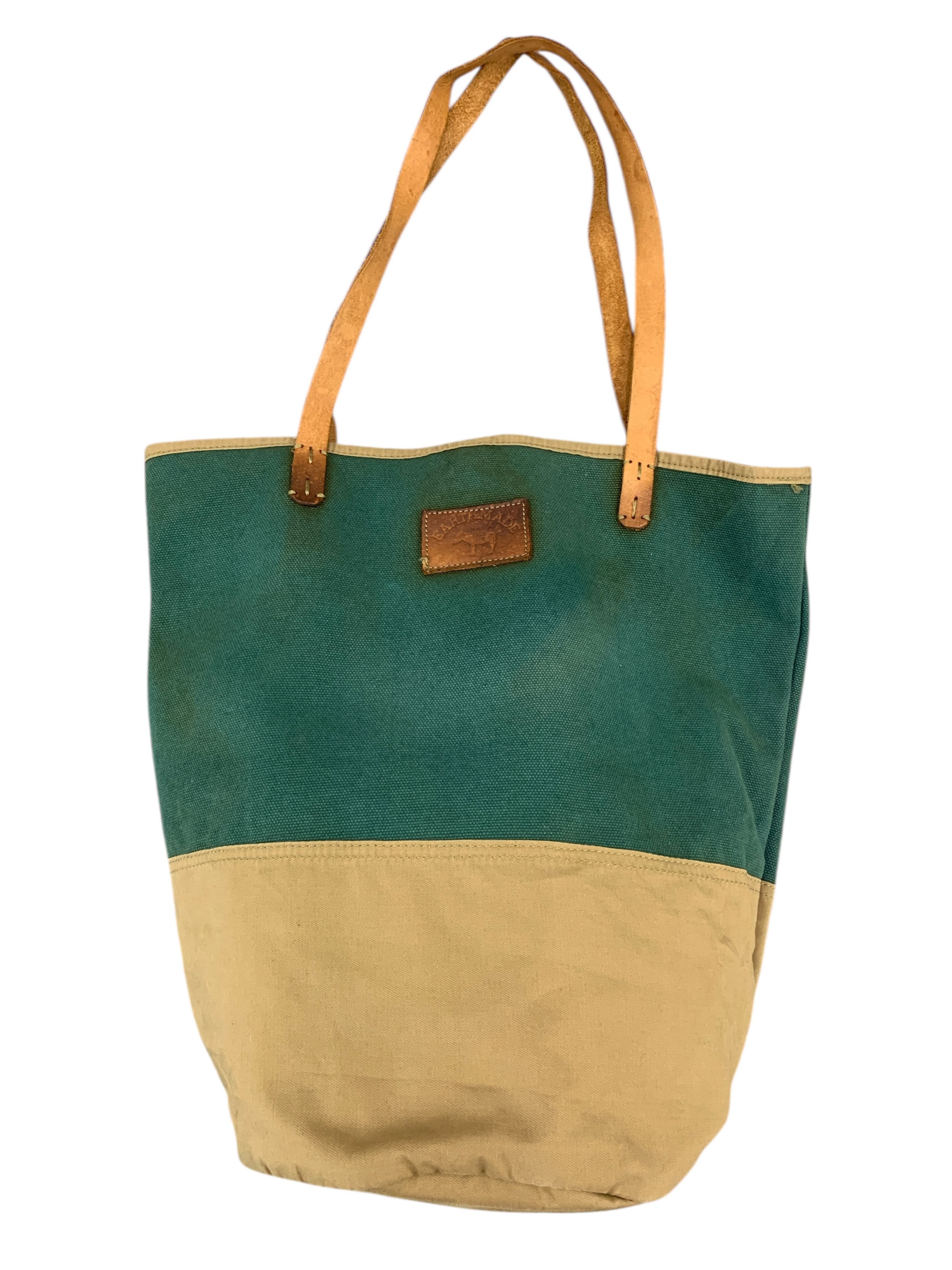 Japanese Brand × Vintage Earth Made Tote Bag Leather Strap Size ONE SIZE - 1 Thumbnail