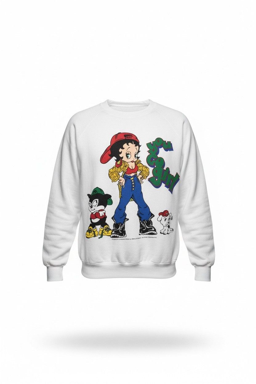 Cartoon Network 🔥VINTAGE 1993 BETTY BOOP MIROR PRINTED SWEATSHIRTS Size US M / EU 48-50 / 2 - 2 Thumbnail