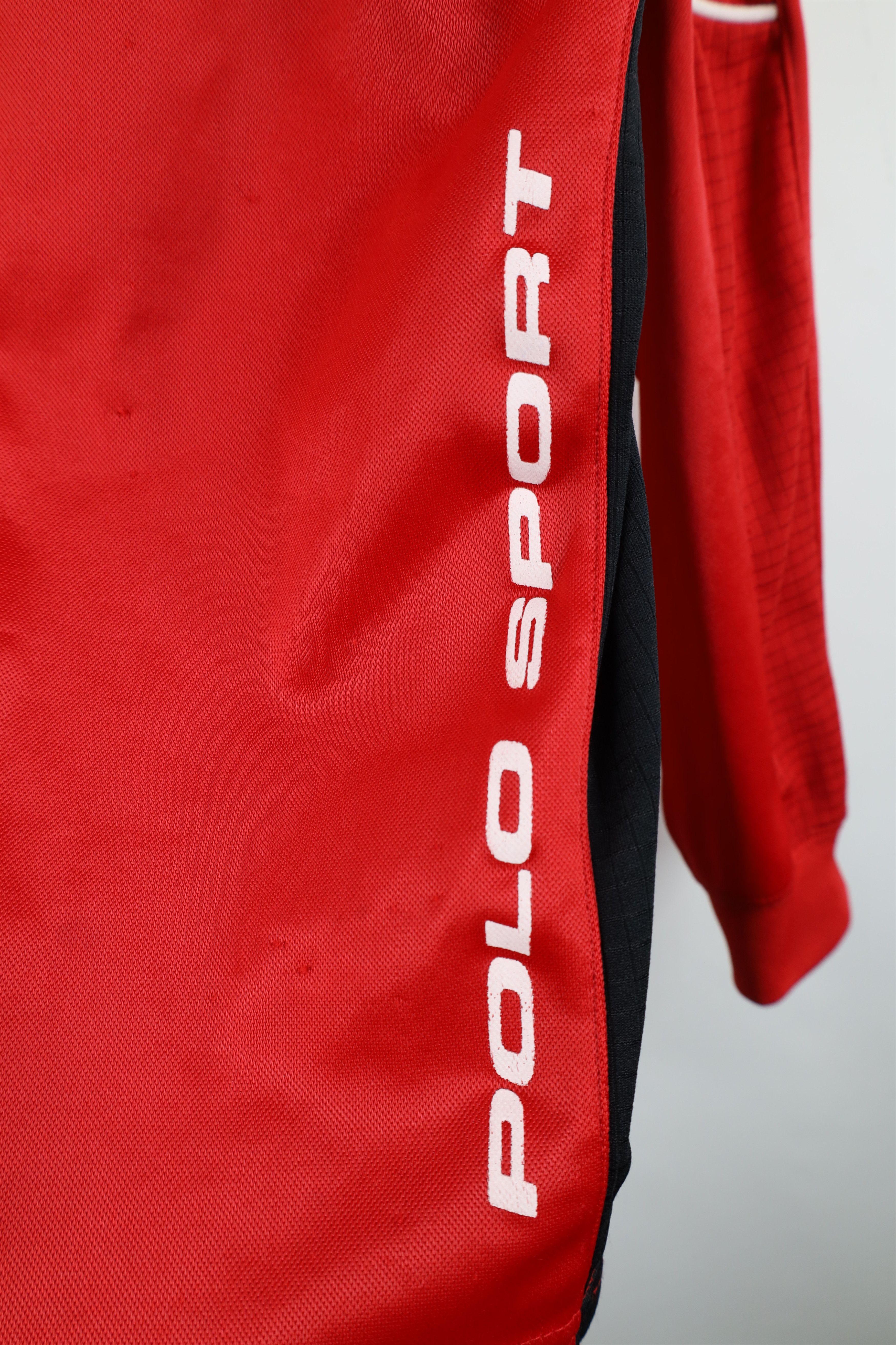 Ralph Lauren Vintage 90s Polo Sport Ralph Lauren Spell Out Knit T-Shirt Size US L / EU 52-54 / 3 - 4 Thumbnail