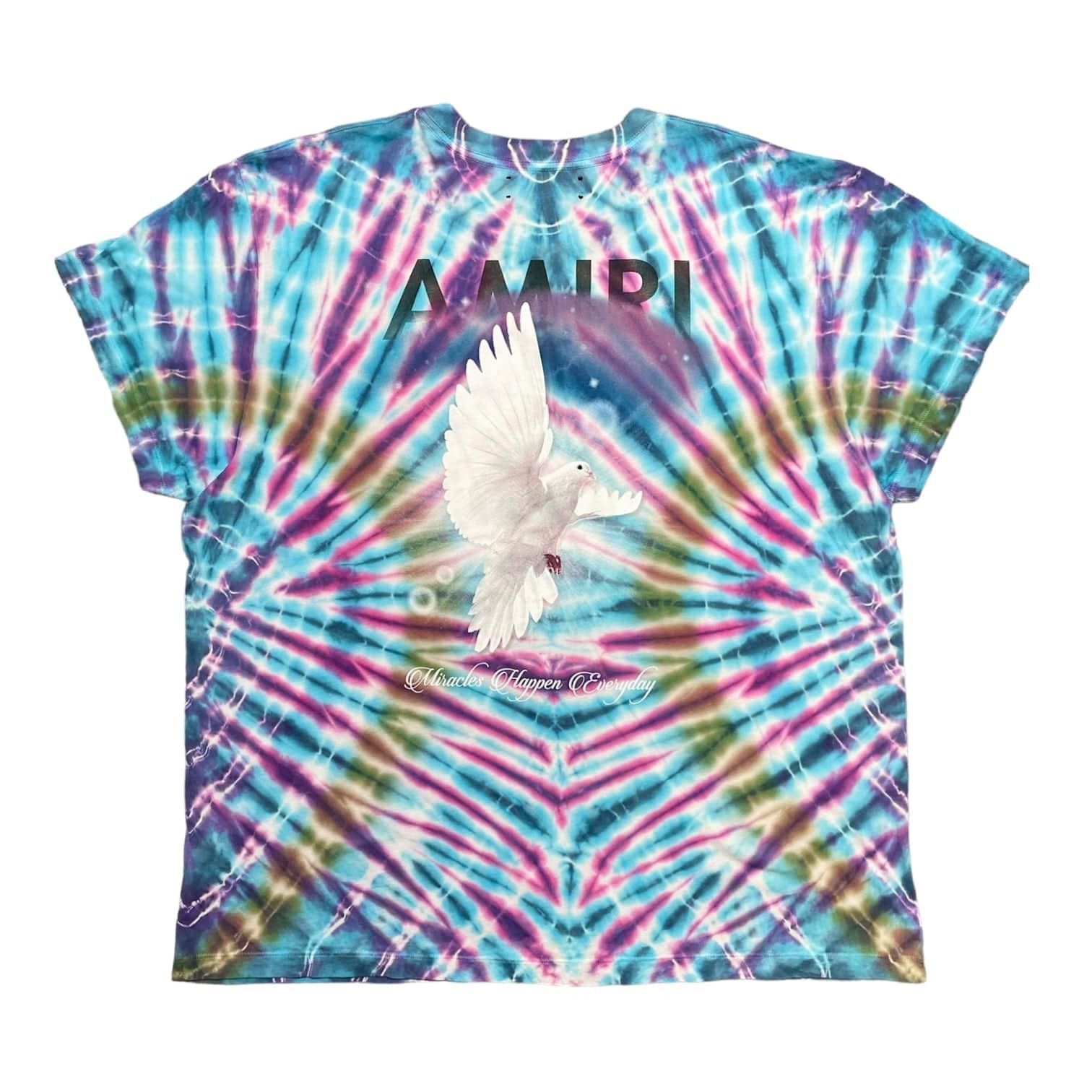 Amiri Amiri Tie Dye Rainbow Dove Short Sleeve Tee Shirt Multi Size US XXL / EU 58 / 5 - 1 Thumbnail