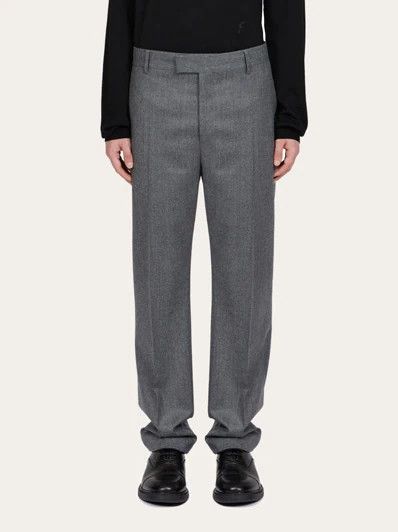 Salvatore Ferragamo o1s1rm0226 Tailored Pant in Grey Size US 36 / EU 52 - 2 Thumbnail