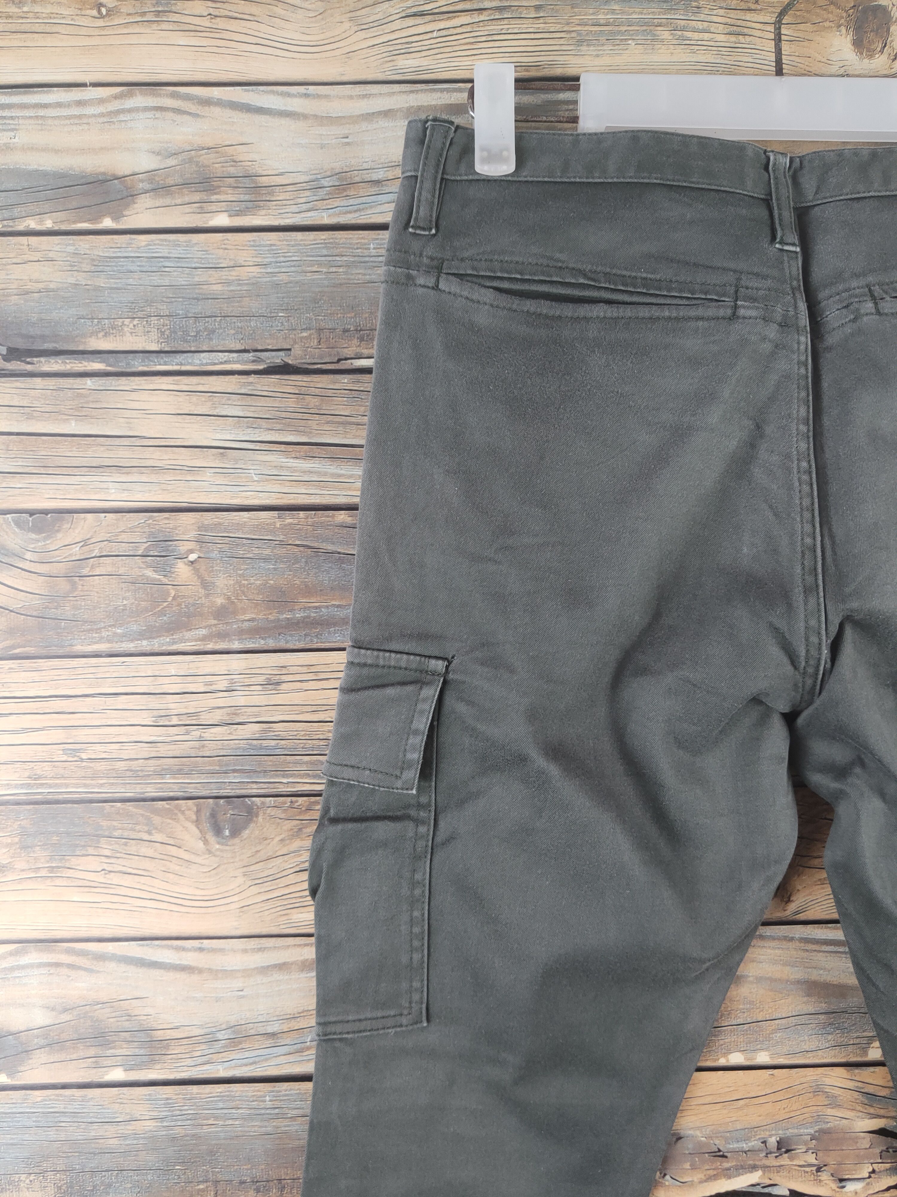 Japanese Brand DL Japanese Brand Olive Faded Multipocket Cargo Pants #1922 Size US 29 - 8 Thumbnail
