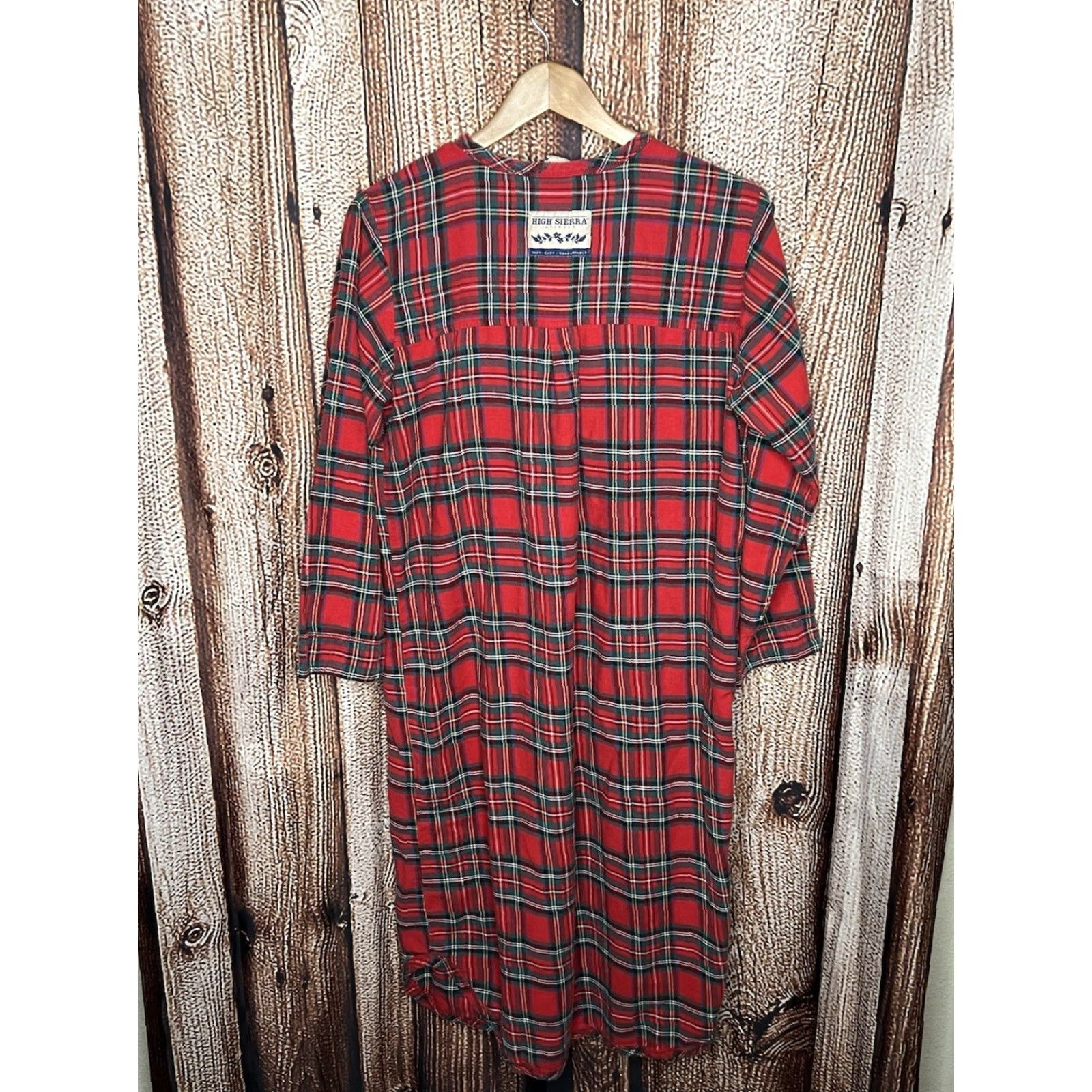 High Sierra VINTAGE High Sierra MEN'S M Nightshirt Nightgown PLAID FLANEL Red 80s Sleepwear Size US M / EU 48-50 / 2 - 5 Thumbnail