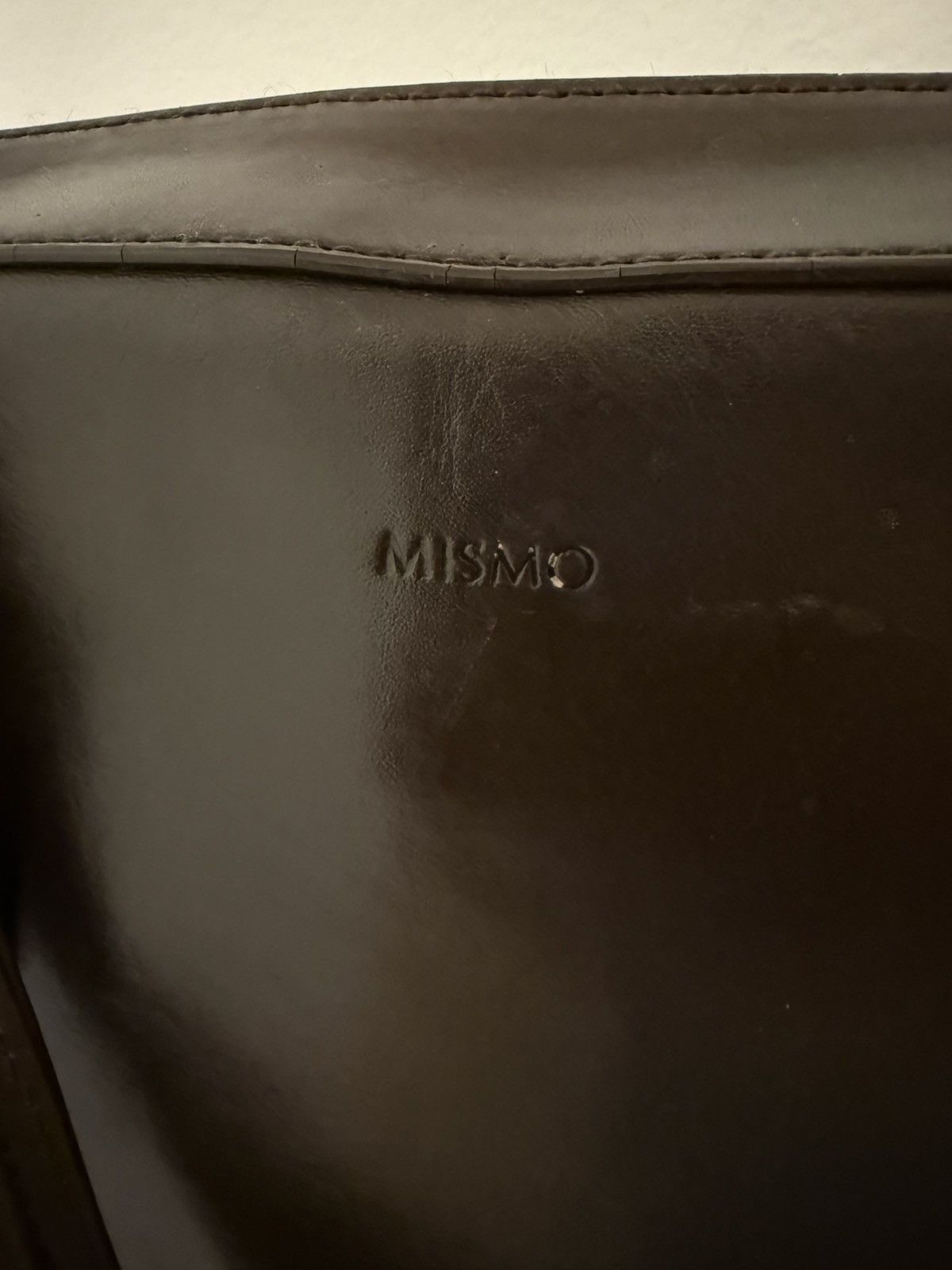 Mismo Mismo Morris Full-Grain Leather Briefcase — Dark Brown Size ONE SIZE - 2 Thumbnail