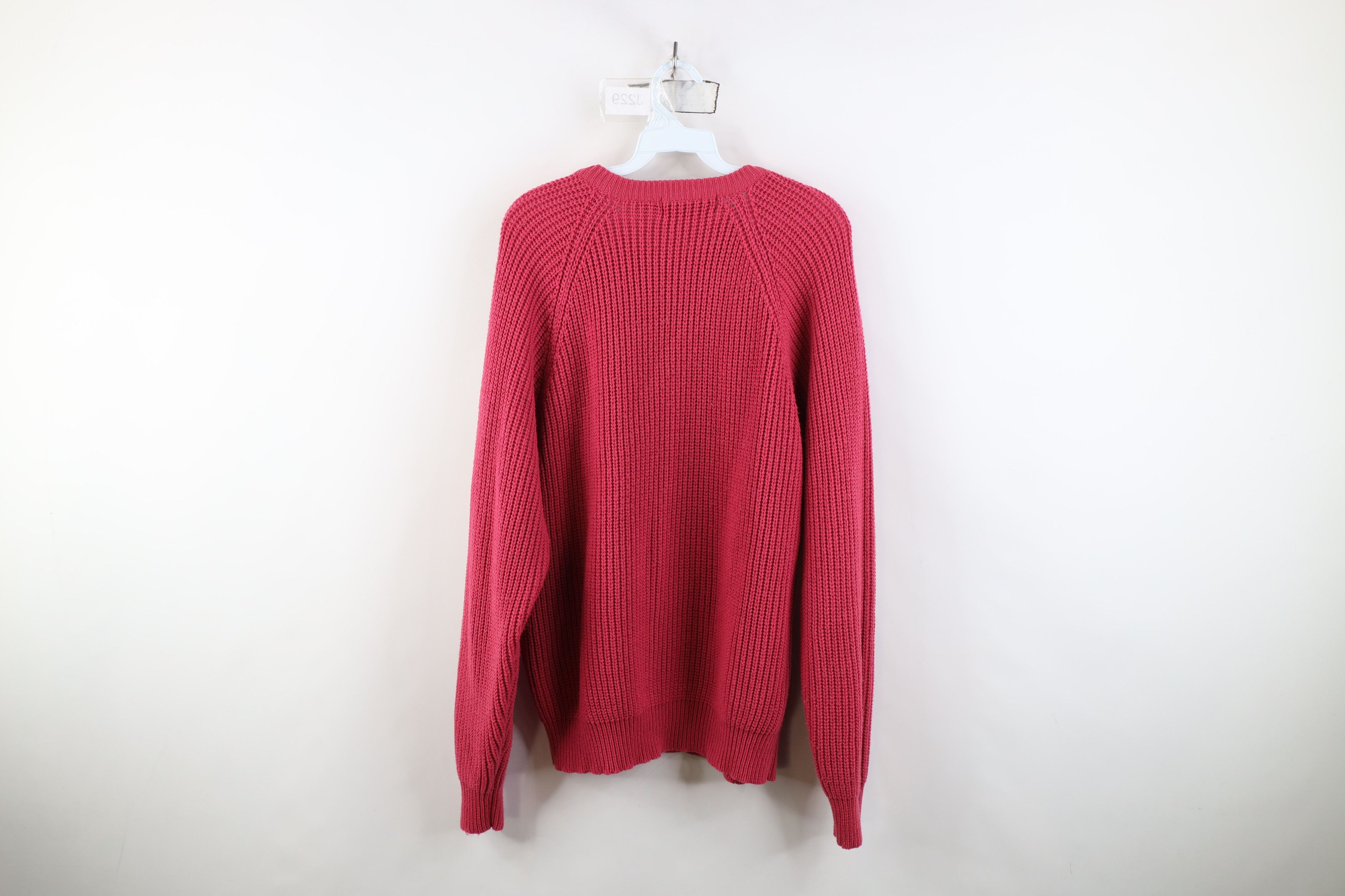 Vintage Vintage 80s 90s Streetwear Ribbed Knit Crewneck Sweater Size US XL / EU 56 / 4 - 7 Thumbnail