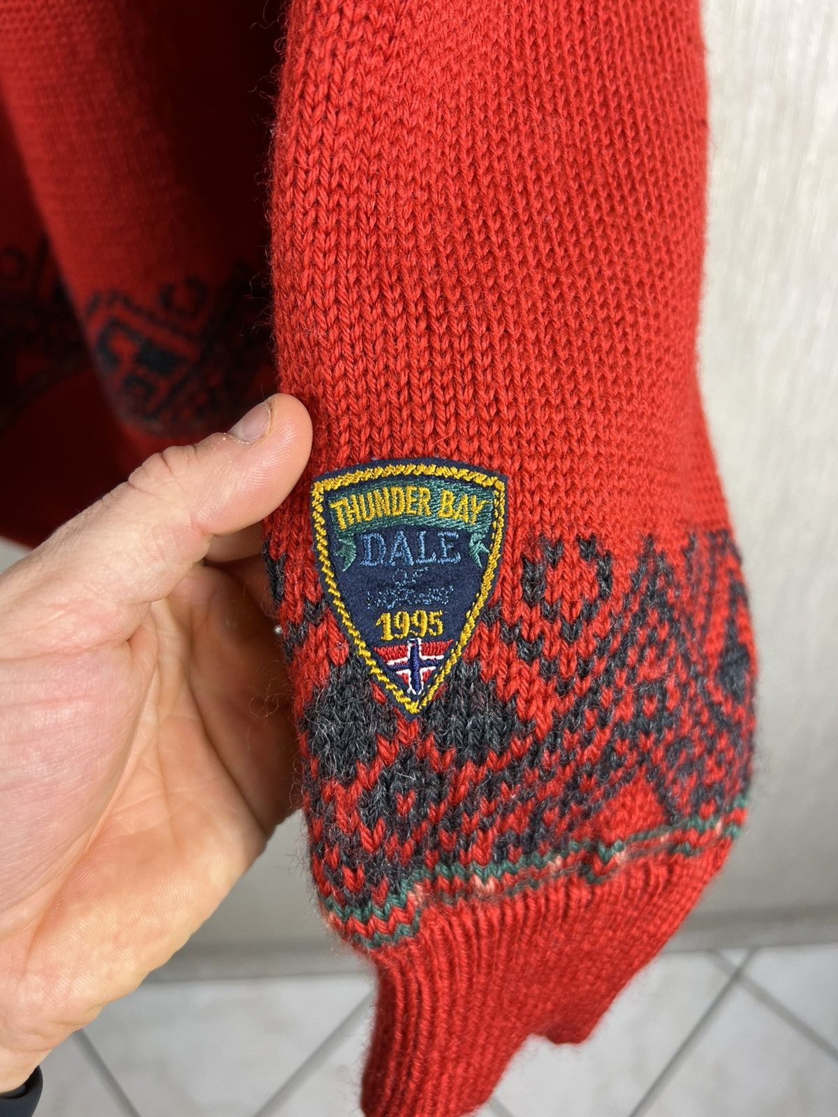 Dale Of Norway Vintage Dale of Norway heavy wool patterned sweater half zip Size US L / EU 52-54 / 3 - 13 Thumbnail