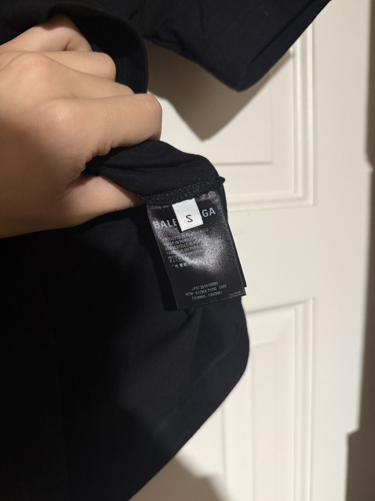 Balenciaga Balenciaga Black Copyright Logo T-Shirt Size US S / EU 44-46 / 1 - 5 Thumbnail