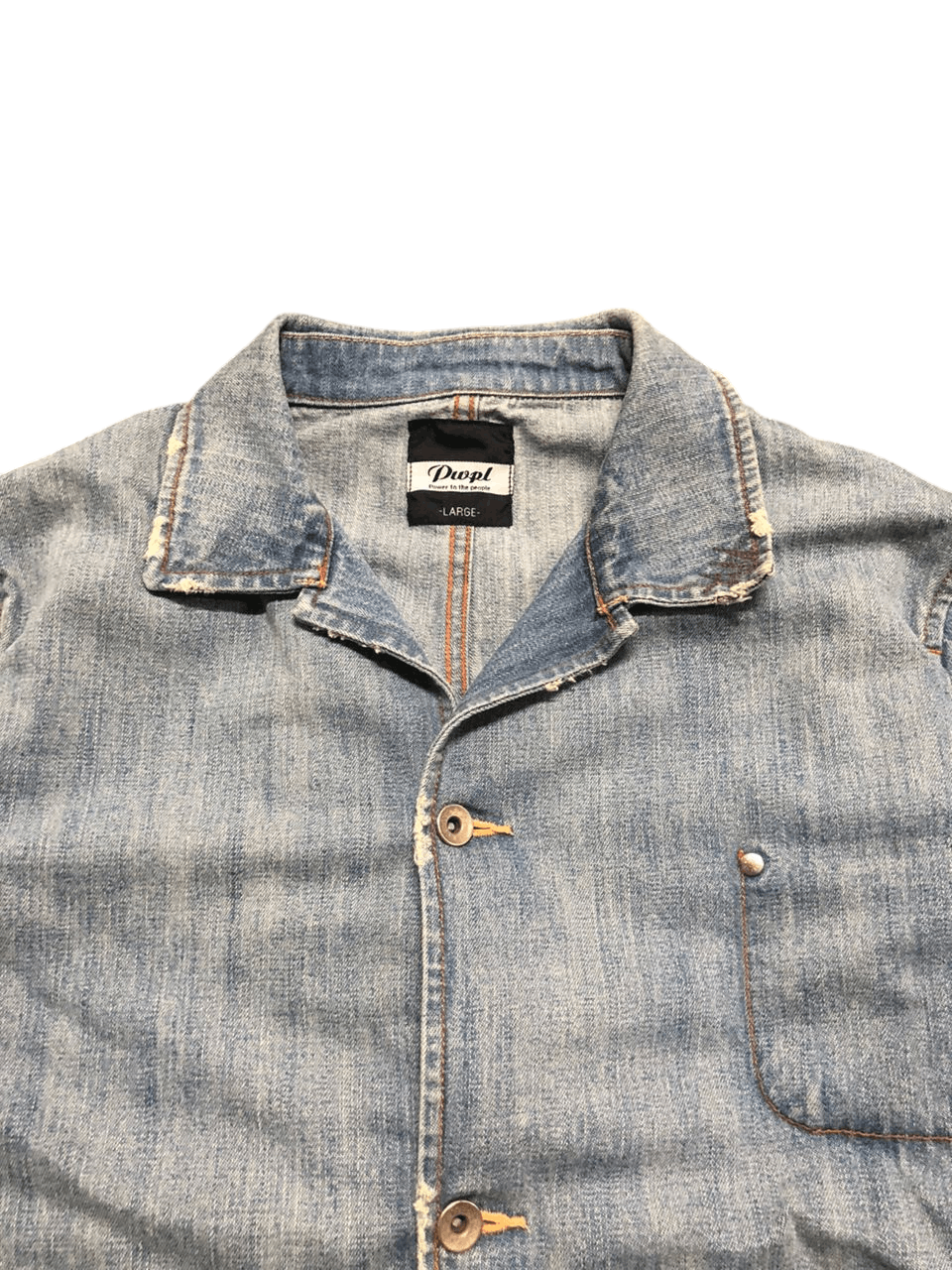 Japanese Brand × Vintage VINTAGE POWER TO THE PEOPLE CHORE JACKET DISTRESSED STYLE Size US M / EU 48-50 / 2 - 6 Thumbnail