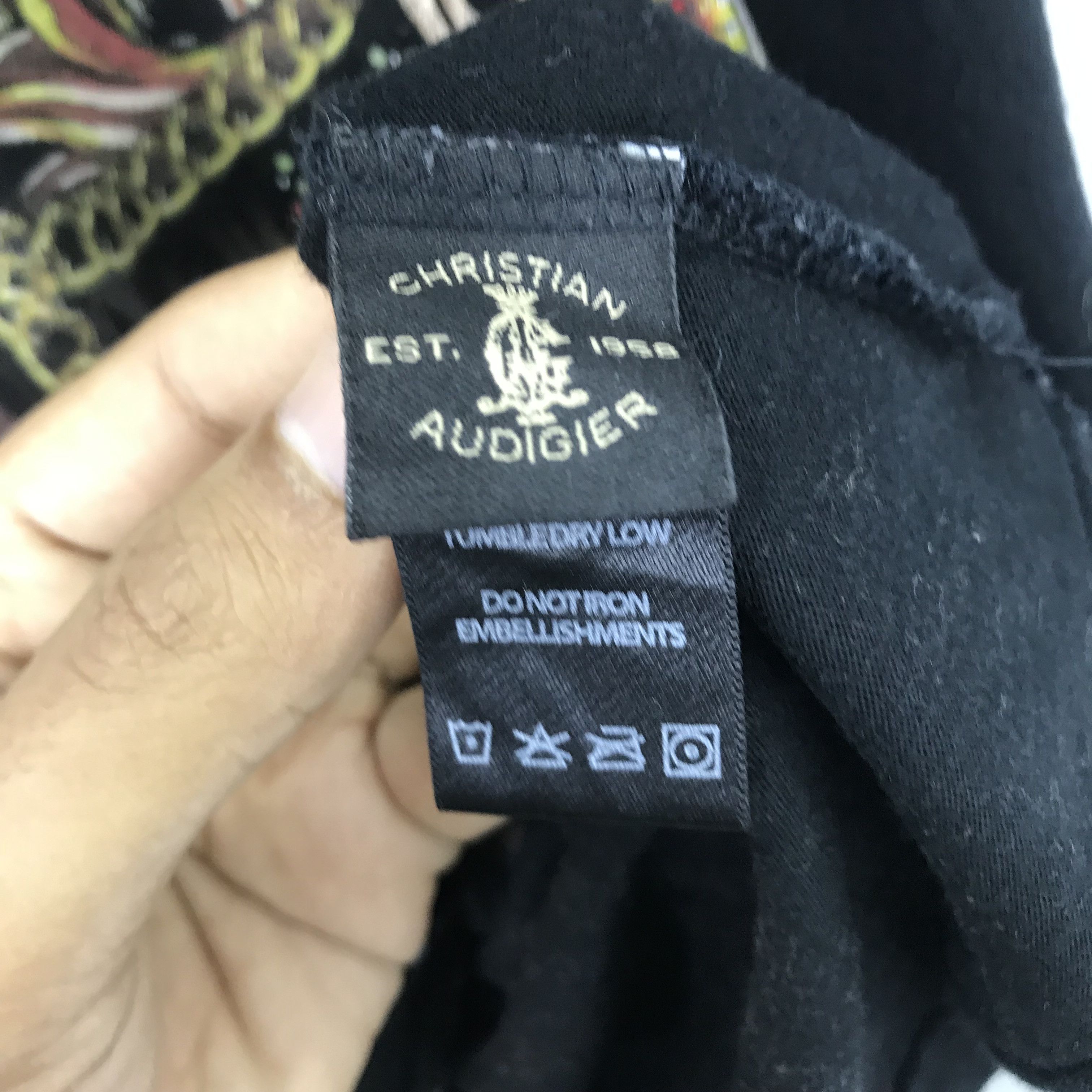 Christian Audigier × Ed Hardy × Vintage Vintage Christian Audigier Los Angeles USA Designer T Shirt Size US S / EU 44-46 / 1 - 7 Thumbnail