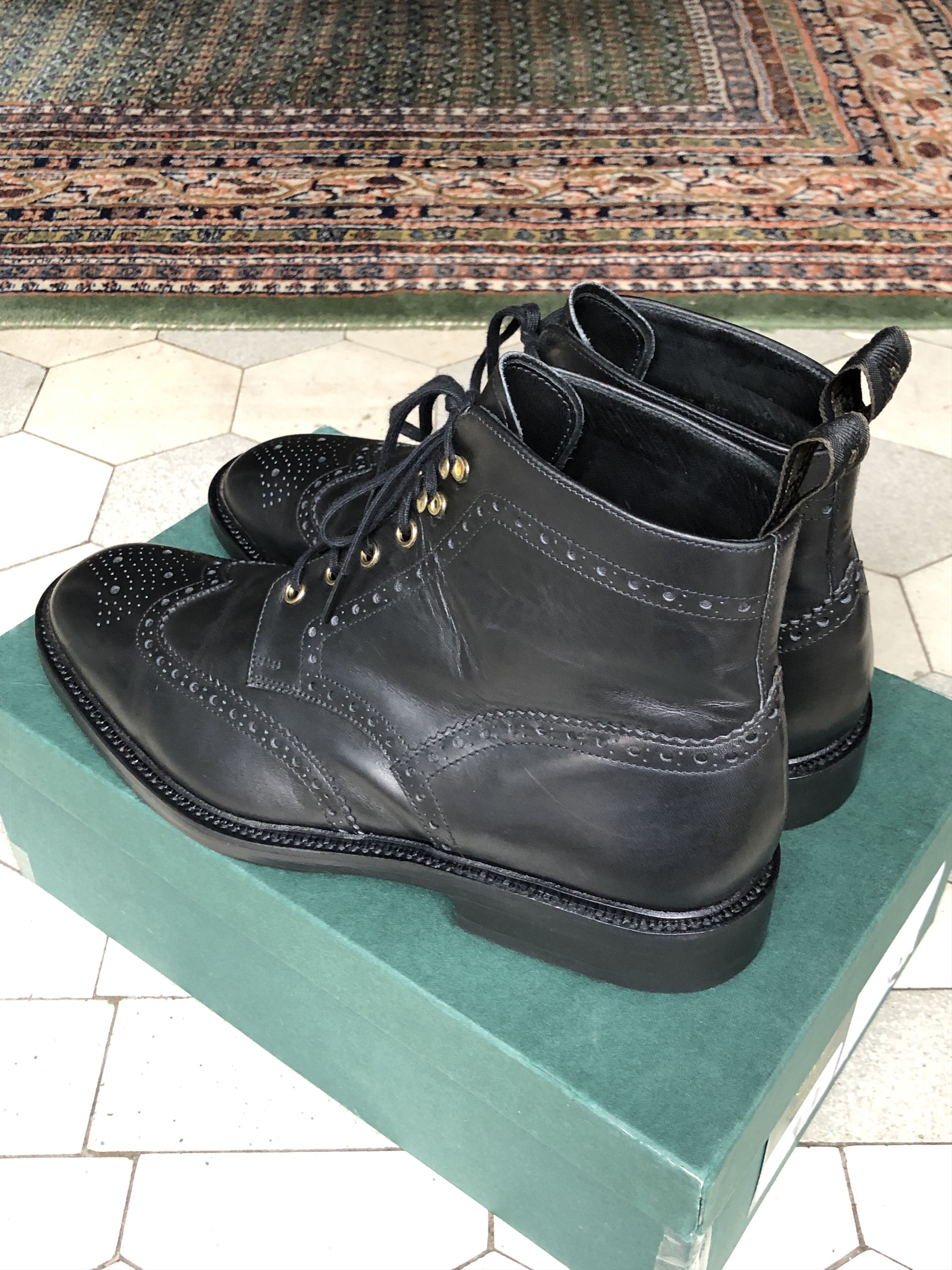 Loake Loake "Burford 2" brogue boots customised UK 10 Size US 11 / EU 44 - 4 Thumbnail