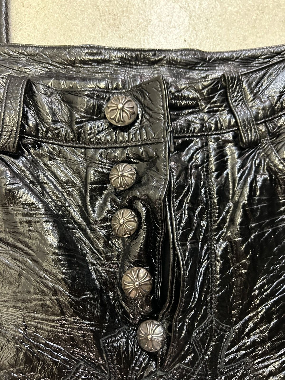 Chrome Hearts Chrome Hearts Vintage Flooded Fleur Knee Pants Size US 26 / EU 42 - 16 Thumbnail