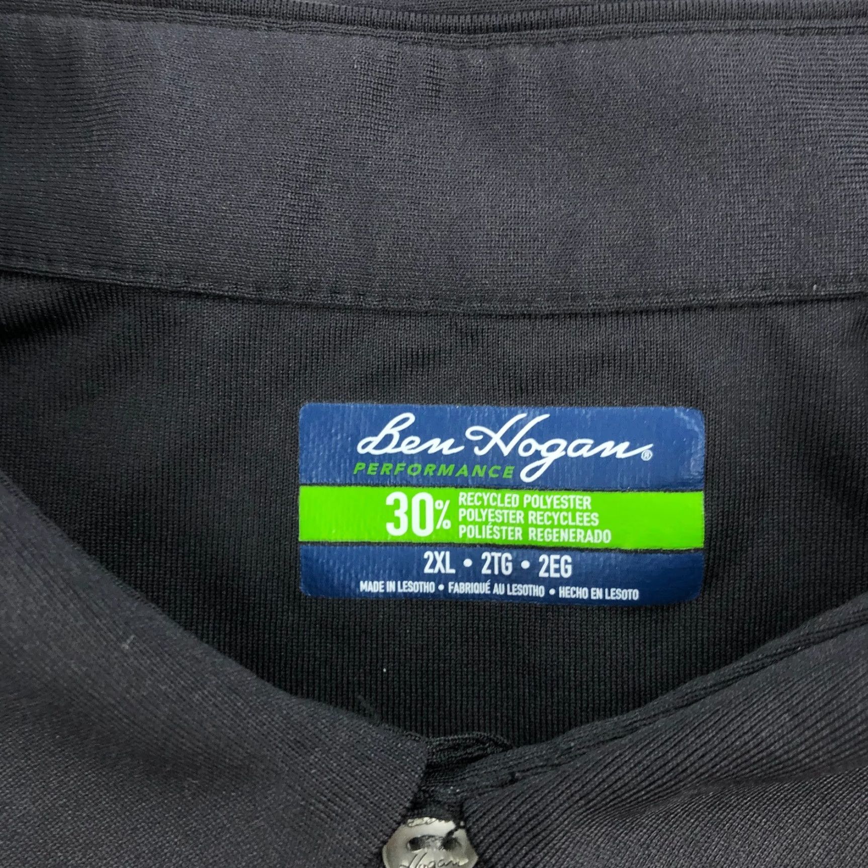 Hogan Ben Hogan Polo Shirt Men 2XL Golf Performance Geometric Short Sleeve Button Up Collared Shirt Gray Size US XXL / EU 58 / 5 - 5 Thumbnail