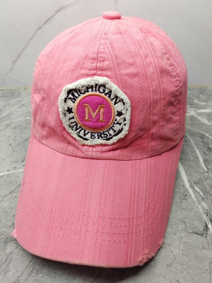 Japanese Brand Vintage Michigan University Distressed Style Cap Hat Size ONE SIZE - 1 Thumbnail