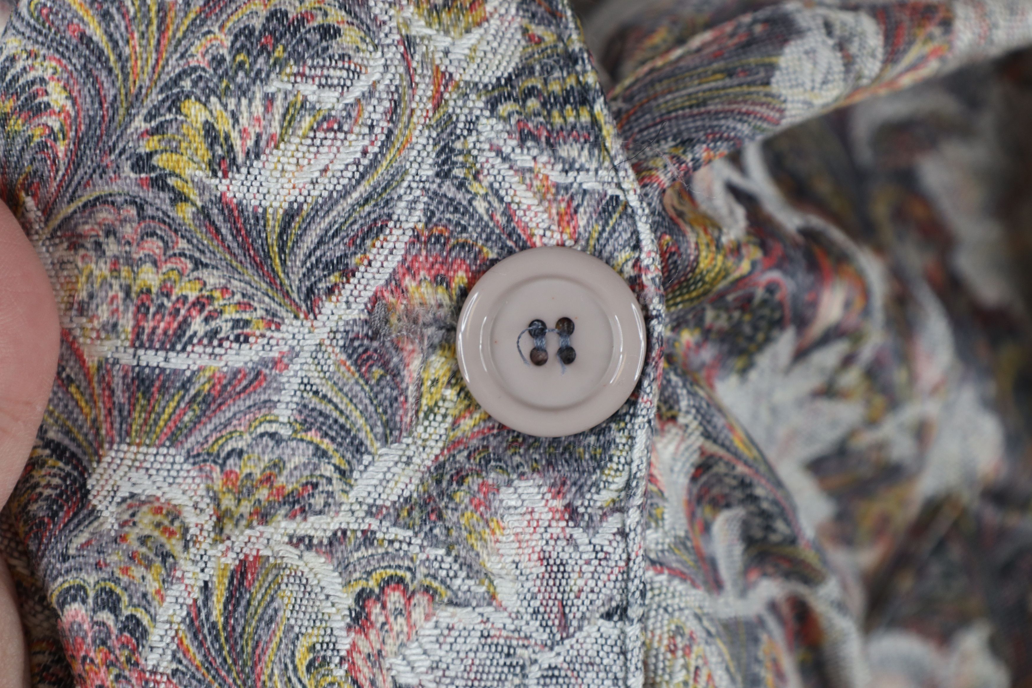 Vintage Vintage 90s Streetwear Rainbow Flower Knit Blazer Jacket USA Size 4XL / US 24-26 - 4 Thumbnail