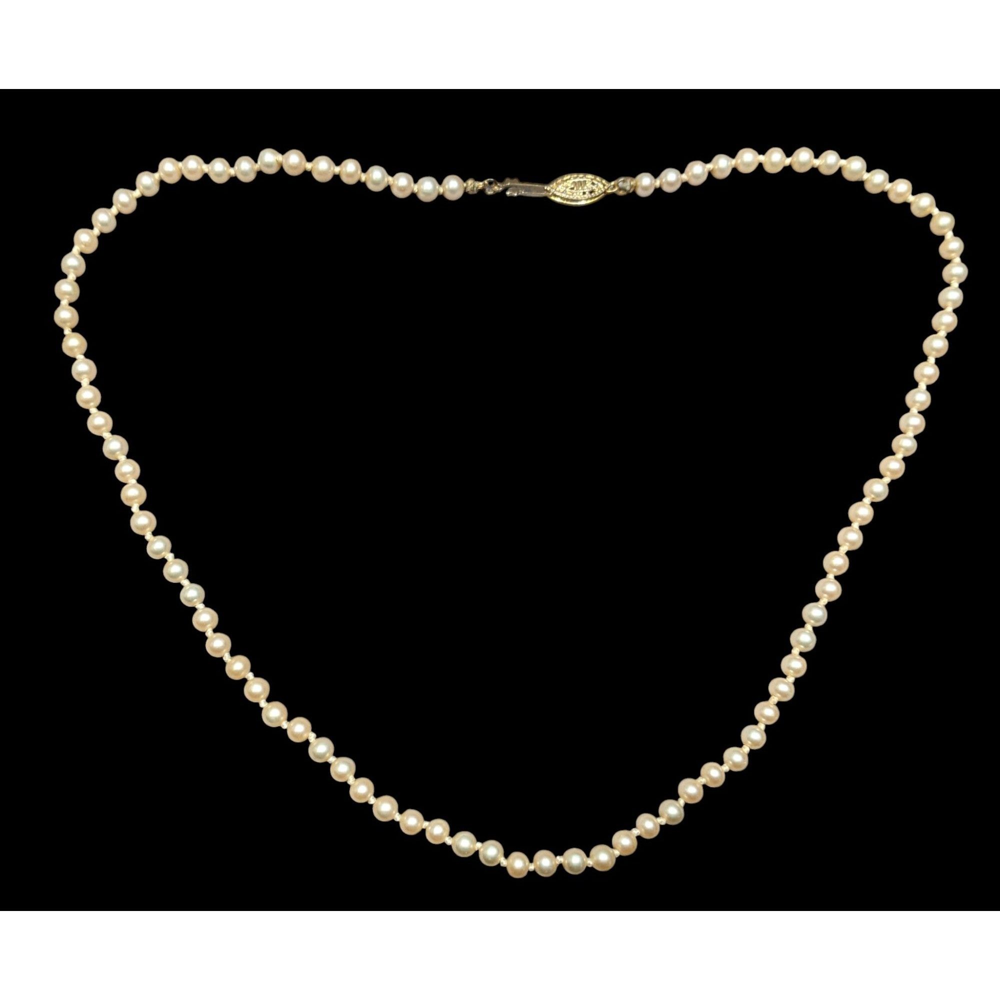 Other Vintage Champagne Faux Peal Hand Knotted Necklace Size ONE SIZE - 1 Thumbnail