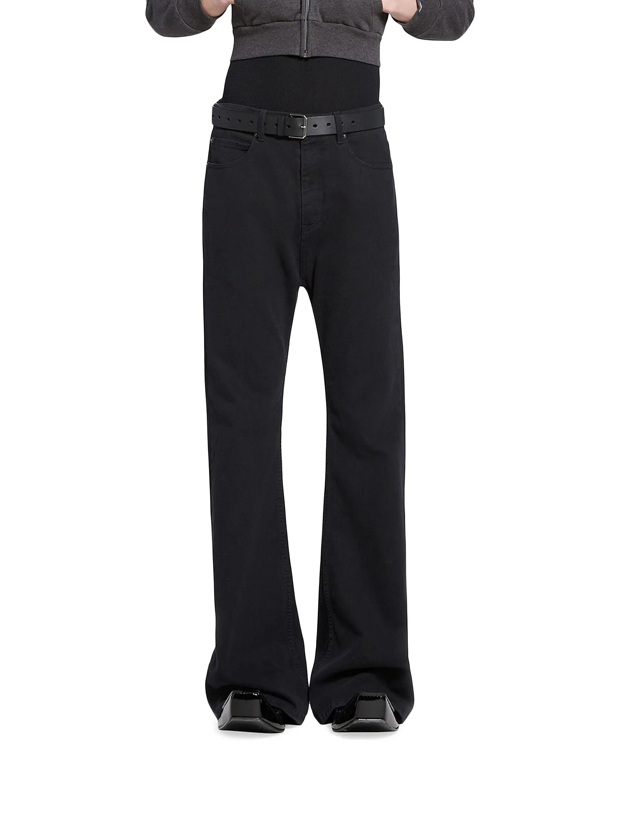 Balenciaga o1bcso1str1025 Flared Pants in Dark Grey Size US 34 / EU 50 - 3 Thumbnail