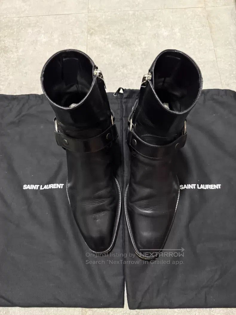 Saint Laurent Paris Saint Laurent Paris Chelsea boots with side buckle i Size US 6 / EU 39 - 2 Thumbnail