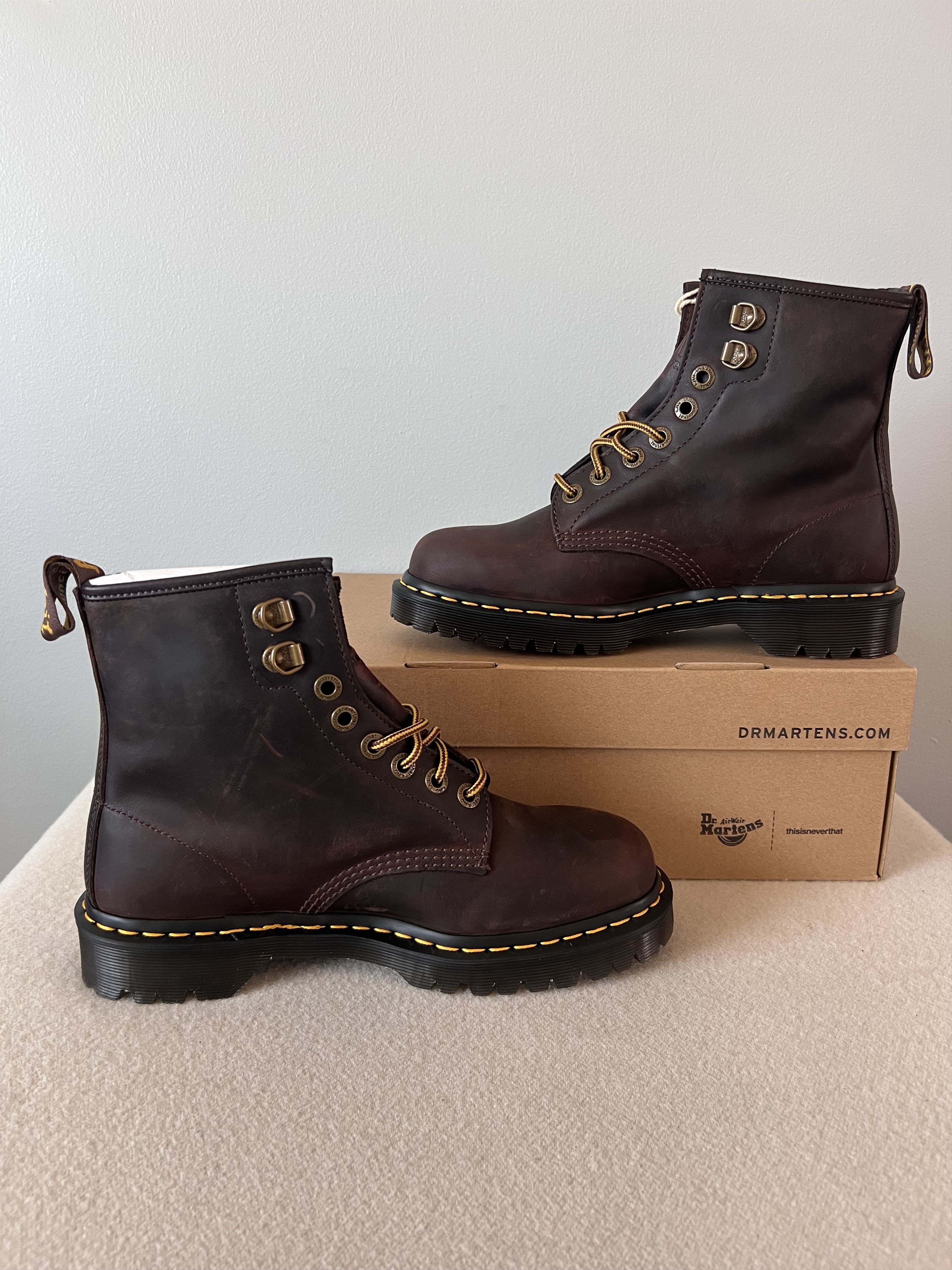 Dr. Martens Dr. Martens thisisneverthat 1460 Boots Chestnut Brown Tint Size US 13 / EU 46 - 3 Thumbnail