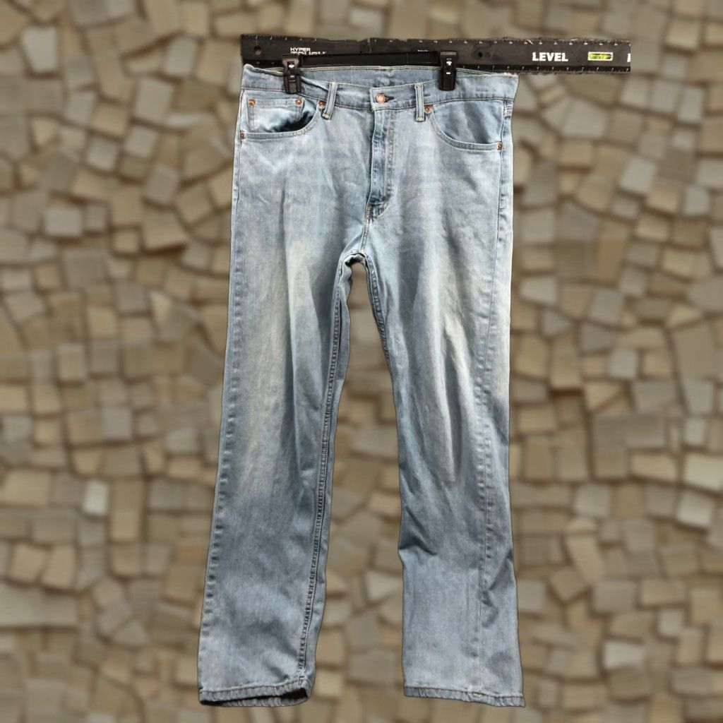 Levi's Levi's 505 Jeans Size 36x34 Regular Straight Belt Loops Blue Denim Men’s 5-Pocket Mid Rise Size US 36 / EU 52 - 1 Thumbnail
