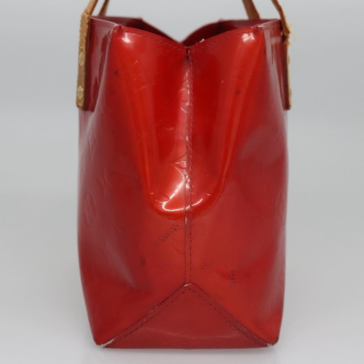 Louis Vuitton LOUIS VUITTON Monogram Vernis Reade PM Hand Bag Red Rouge Size ONE SIZE - 5 Thumbnail