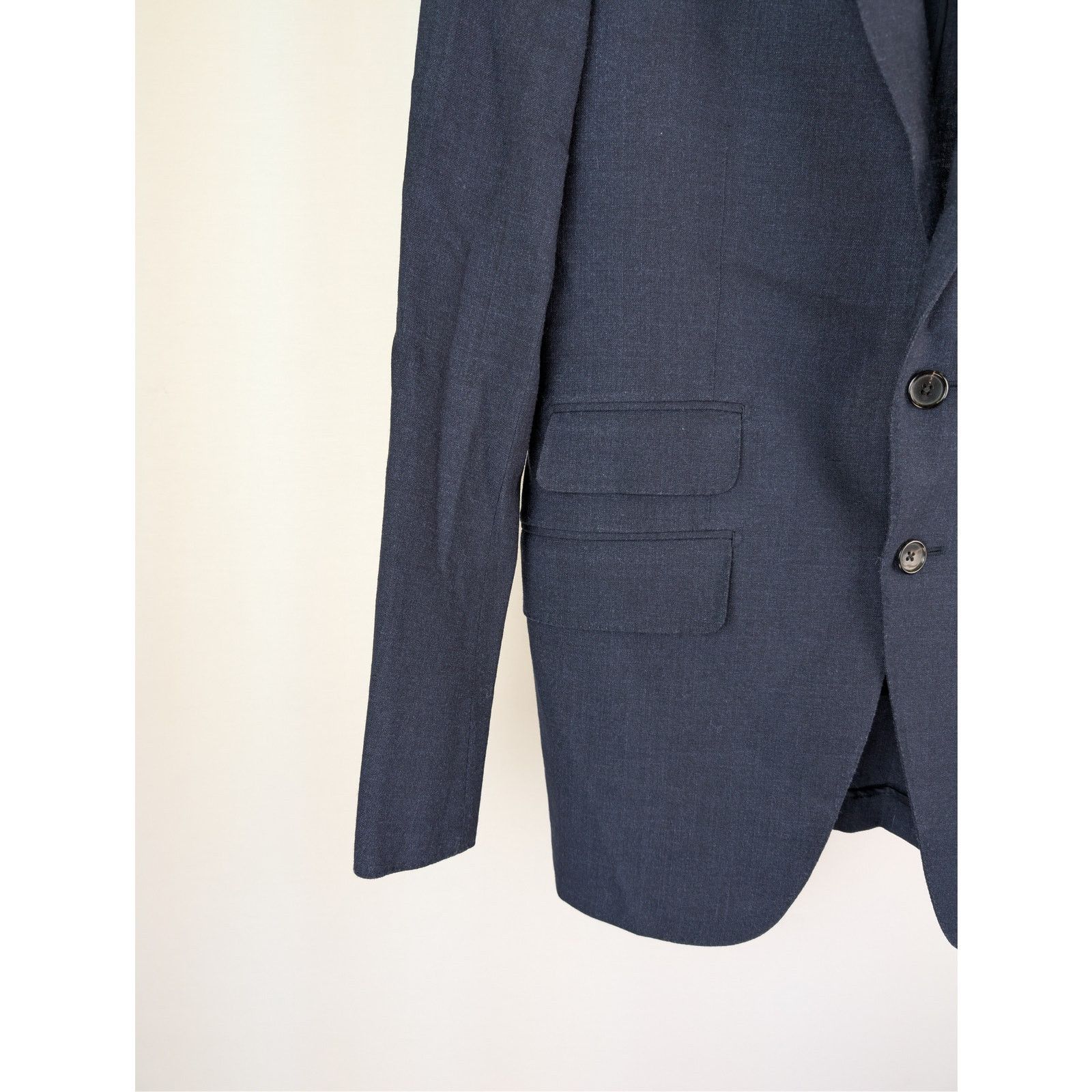 Tom Ford o1rshd1 CC20 Shelton Sharkskin Slim-Fit Wool Suit Jacket Size US M / EU 48-50 / 2 - 6 Thumbnail