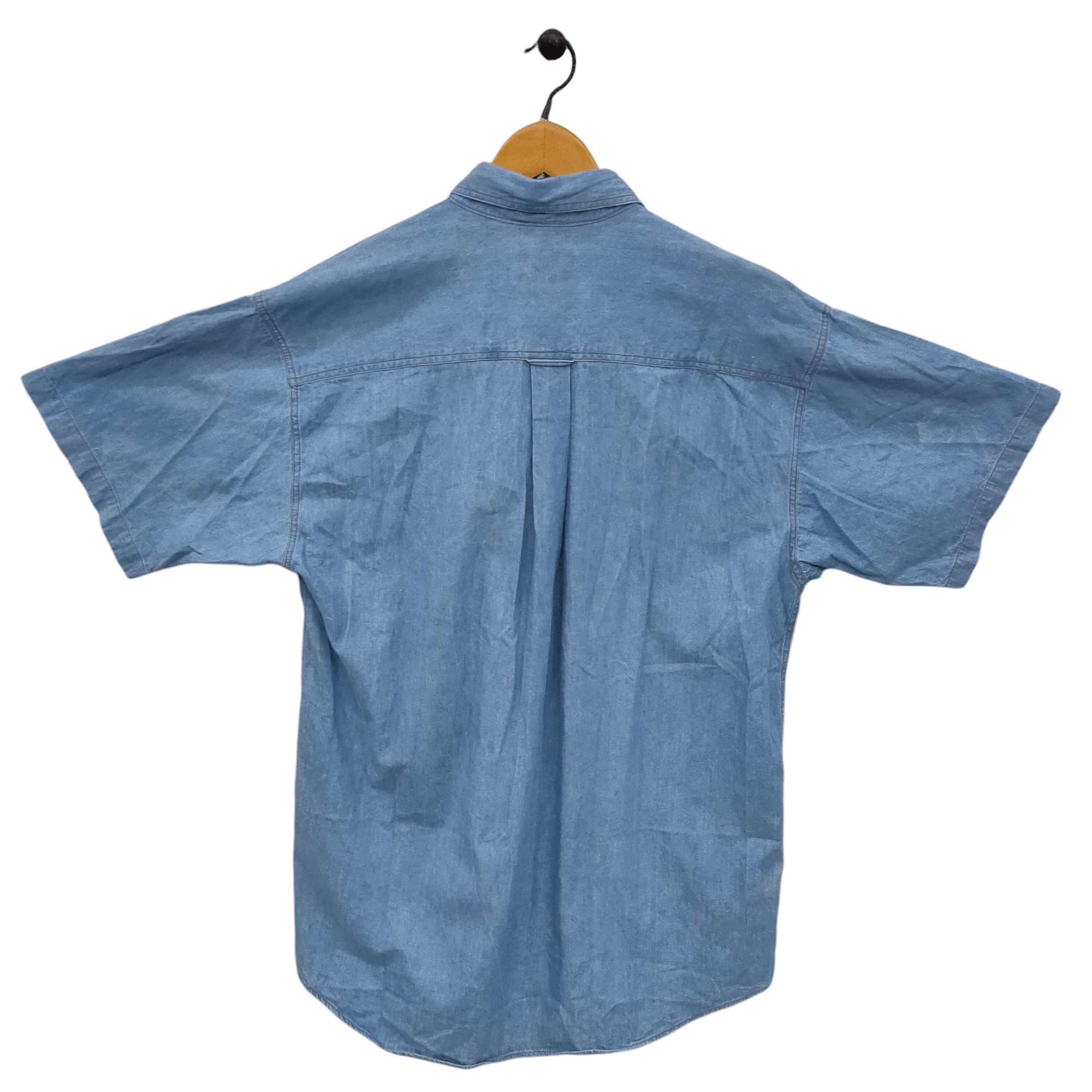 Stone Island Stone Island Garment Denim Short Sleeve Shirt Workwear Style Size US L / EU 52-54 / 3 - 2 Thumbnail