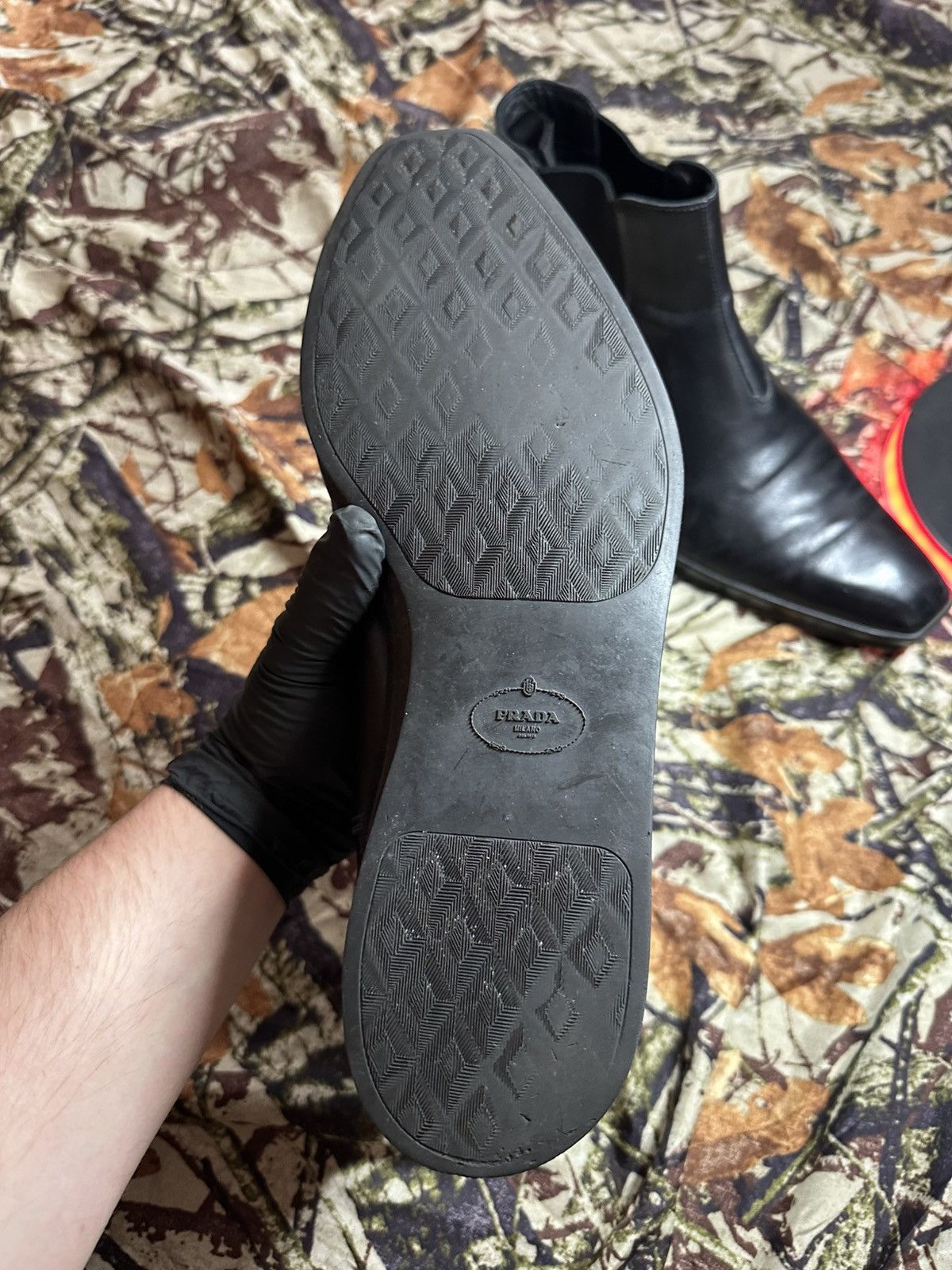 Prada Prada black leather boots luxury streetwear winter casual Size US 10 / EU 43 - 4 Thumbnail