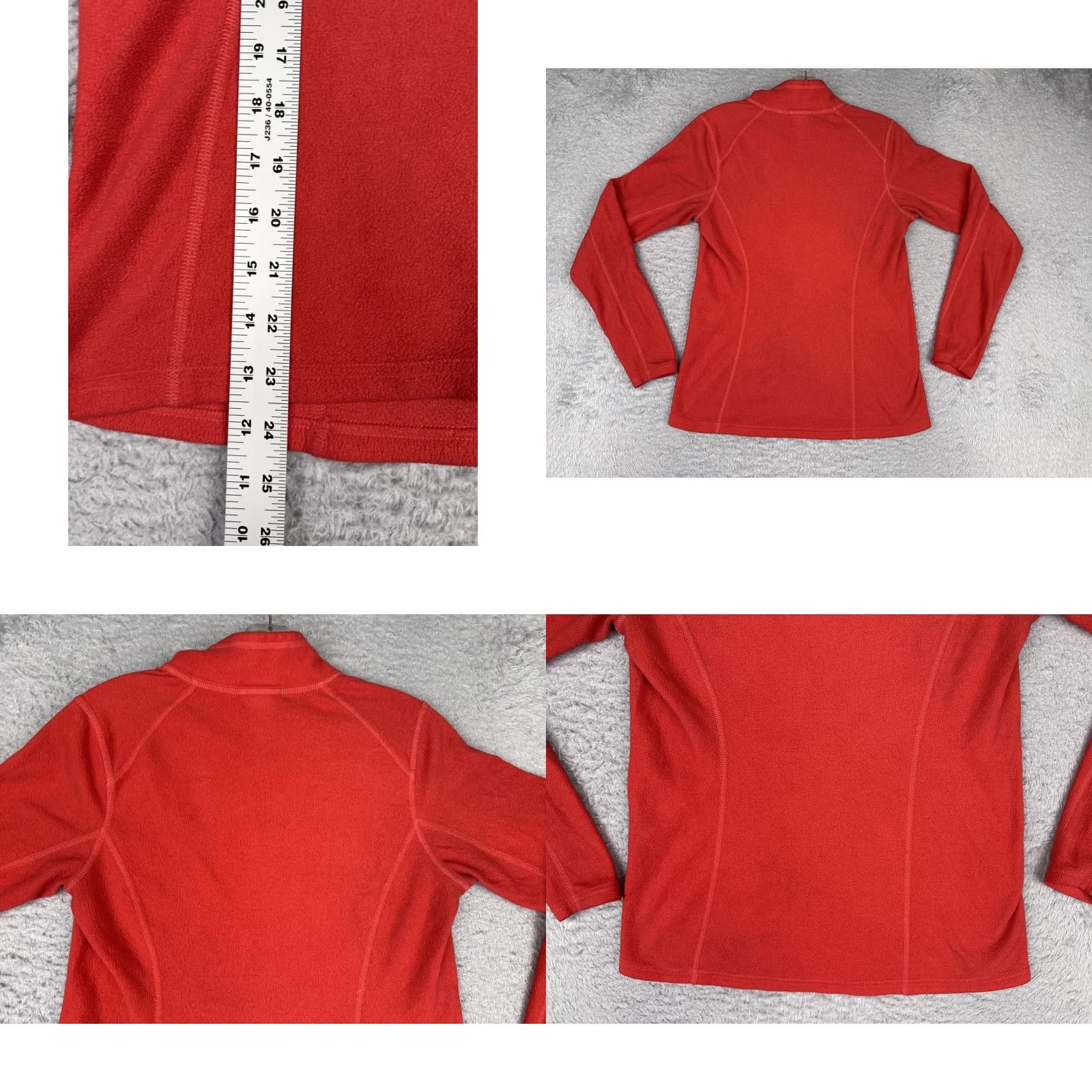 The North Face The North Face Pullover Womens Medium Red 1/4 Zip Lightweight Fleece Hiking Size M / US 6-8 / IT 42-44 - 9 Thumbnail