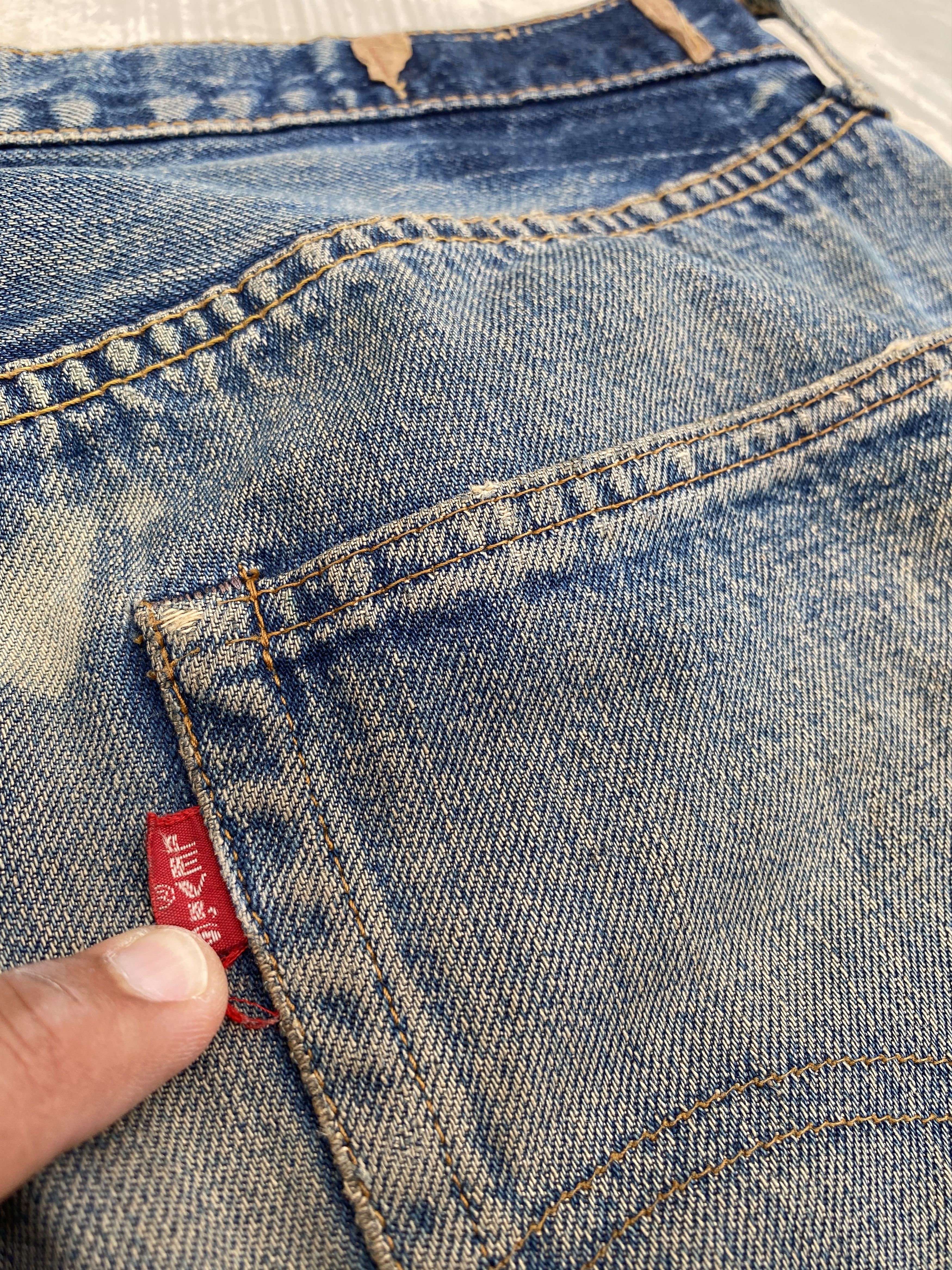 Levi's Vintage 60/70s Levis 501 Big E Redline #6 Selvedge Jeans Size US 33 - 10 Thumbnail