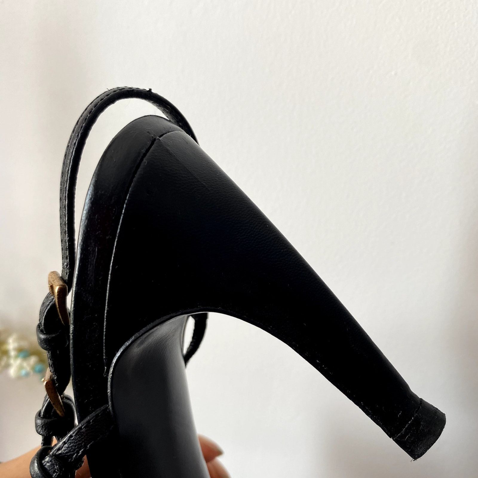 Prada Prada late-’90s multi-buckle square-toe slingback pumps Size US 5.5 / IT 35.5 - 6 Thumbnail
