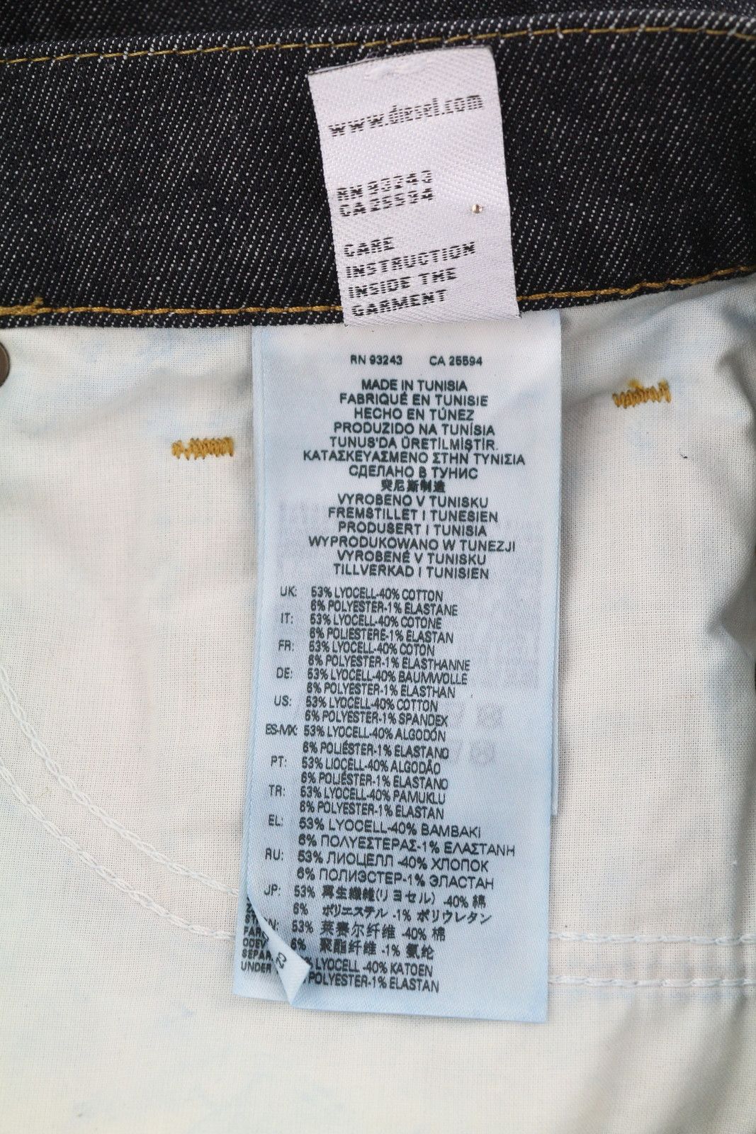 Diesel D-STRUKT 009HF W30/L30 Slim Stretch Dark Jeans 40887 Size US 30 / EU 46 - 10 Thumbnail
