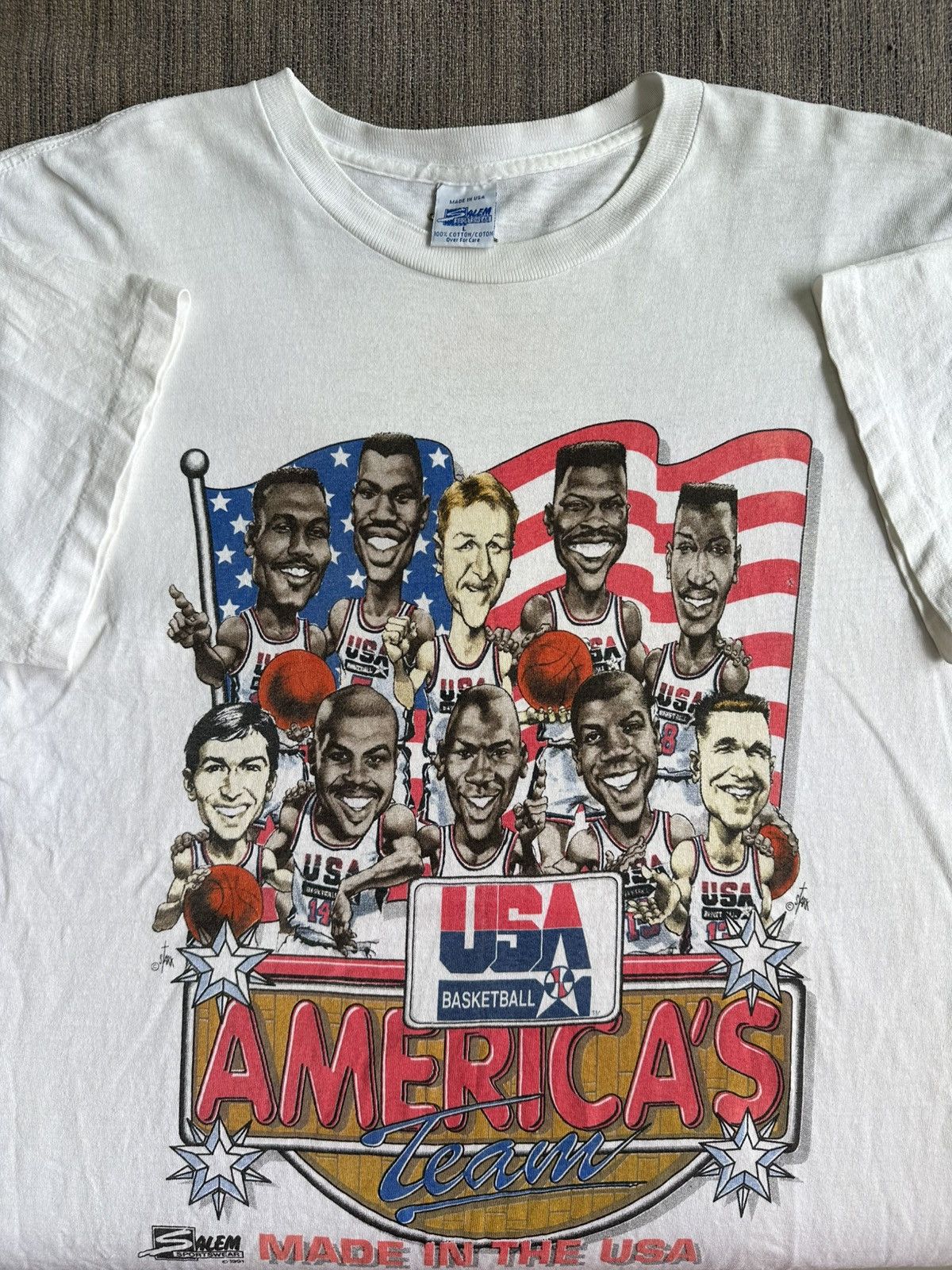 NBA × Salem Sportswear × Vintage Vintage 90’s USA Team Basketball Olympic Champions Salem Size US L / EU 52-54 / 3 - 1 Thumbnail