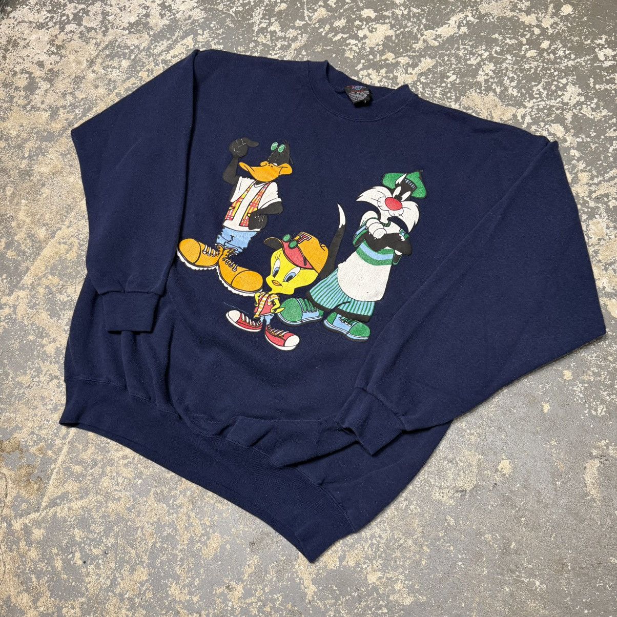 Other Vintage Looney Tunes Tweety Bugs Bunny Sylvester Crewneck Size US XXL / EU 58 / 5 - 2 Thumbnail