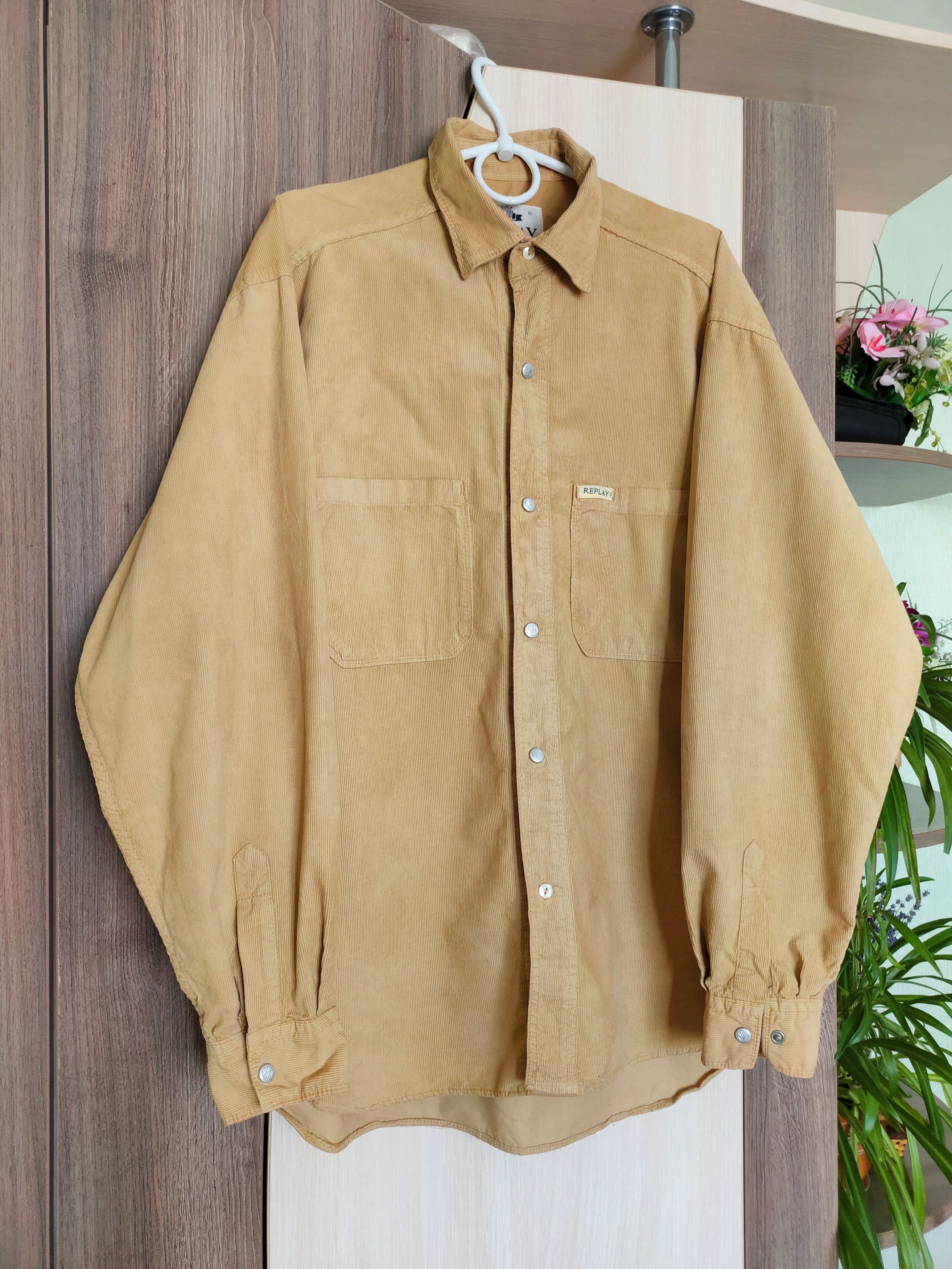 Replay 🔥Vintage Rare Replay Corduroy Shirt Replay Italy L-XL Size US L / EU 52-54 / 3 - 1 Thumbnail