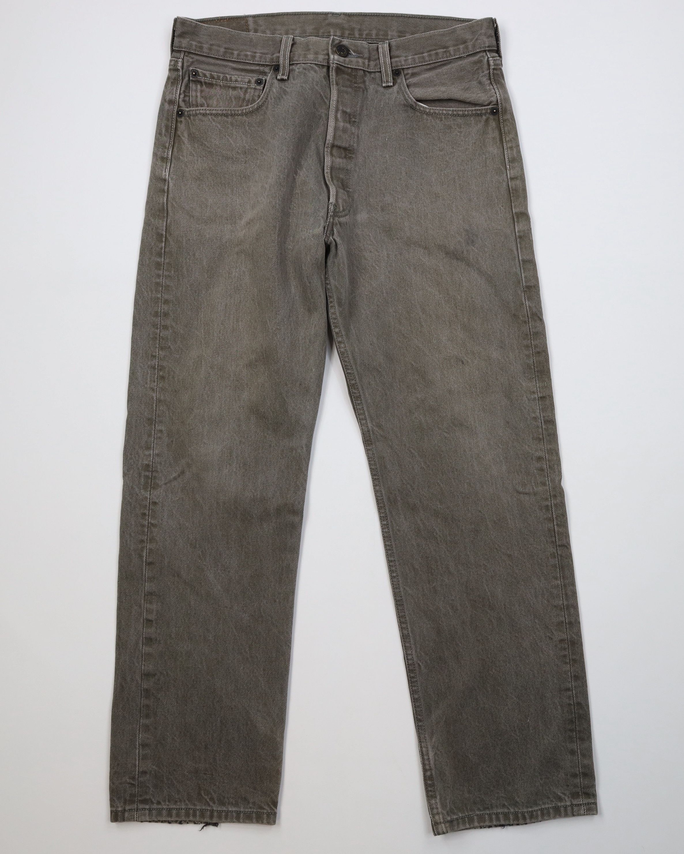 Levi's Vintage Y2K Levis 501xx Button Fly Original Fit Jeans Green Size US 34 / EU 50 - 1 Thumbnail