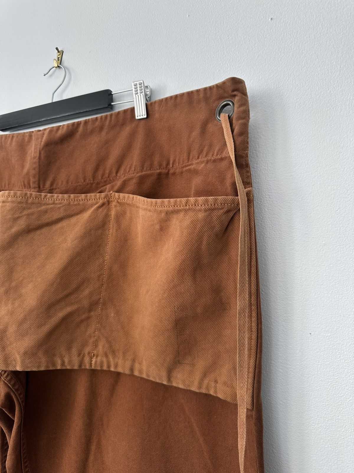 Kapital Kapital Orange Cotton Wide Baker Pants Size US 31 - 3 Thumbnail