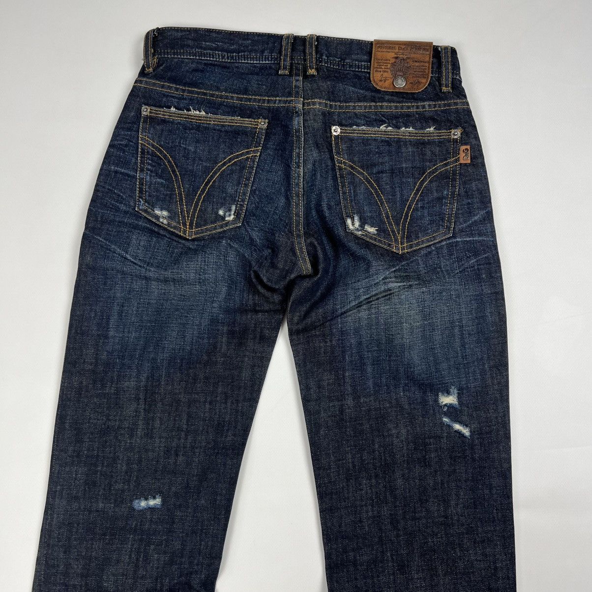 Dolce & Gabbana × Vintage Dolce Gabbana vintage distressed denim jeans Size 28" / US 6 / IT 42 - 9 Thumbnail